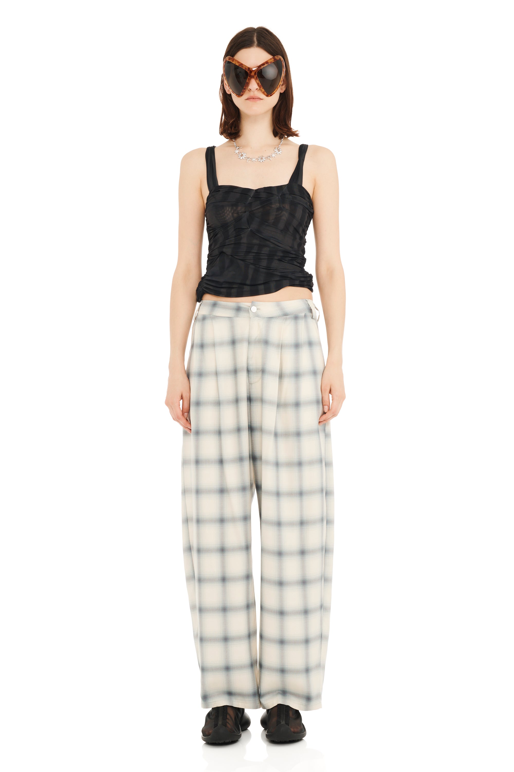 CLOUDY PLAID CATCHFLY PANT