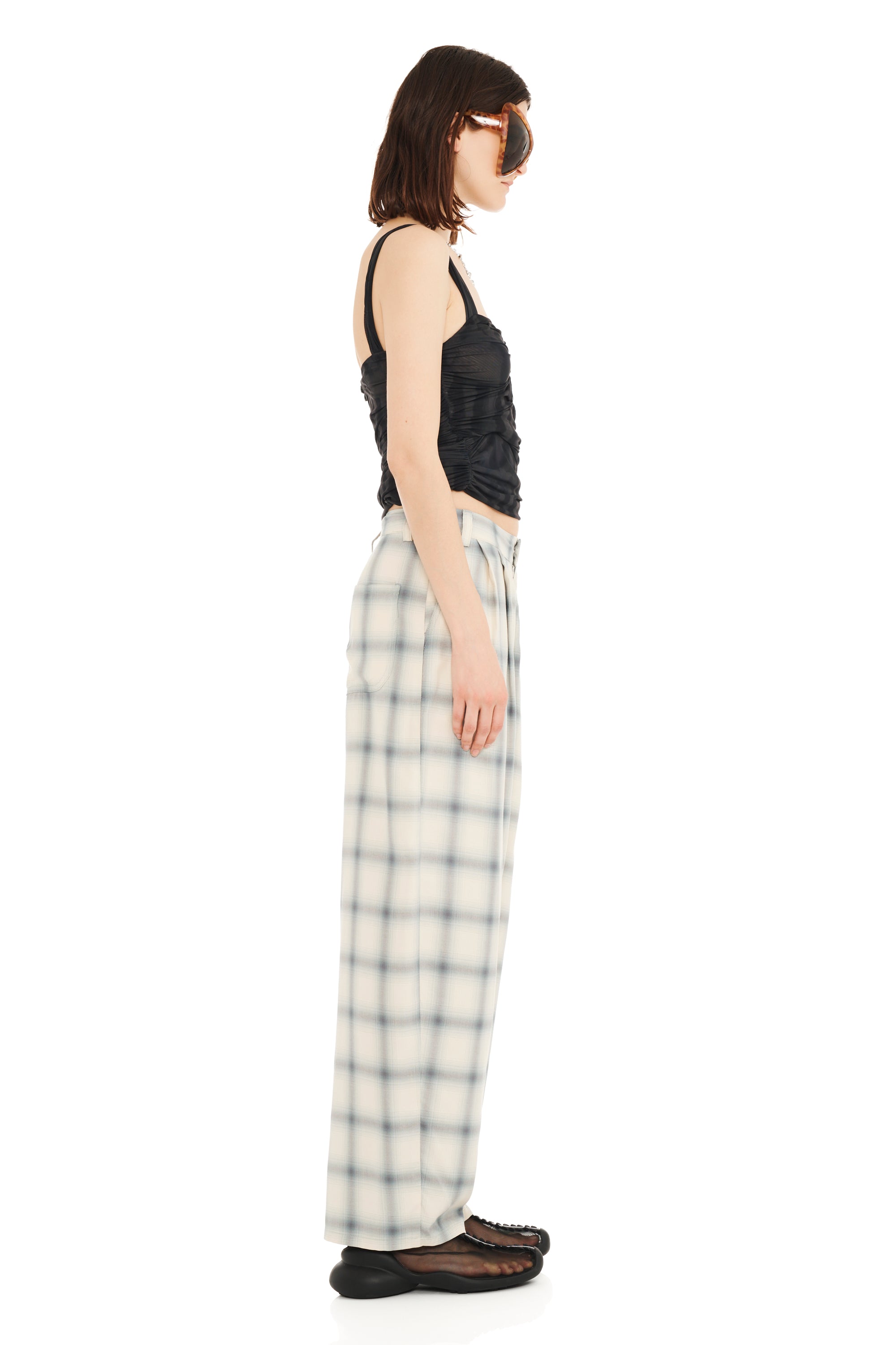 CLOUDY PLAID CATCHFLY PANT