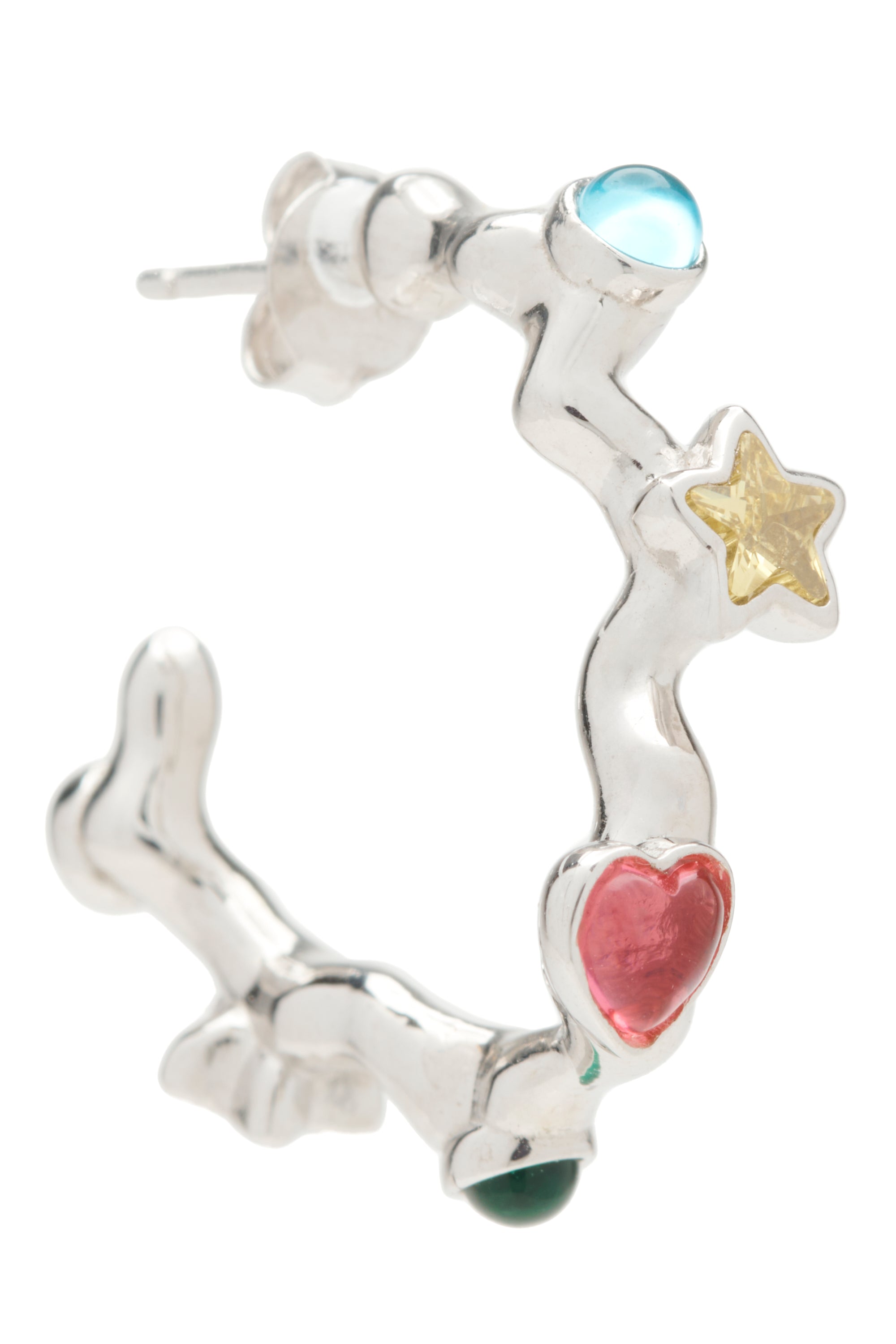 SILVER MULTI FLORENCE EARRINGS