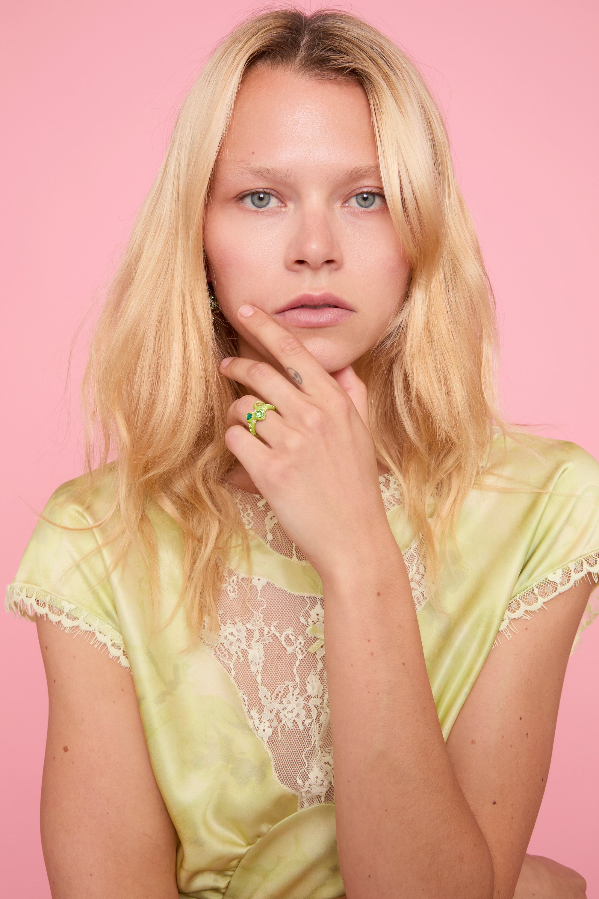 LIME FLOWERS FLORENCE RING