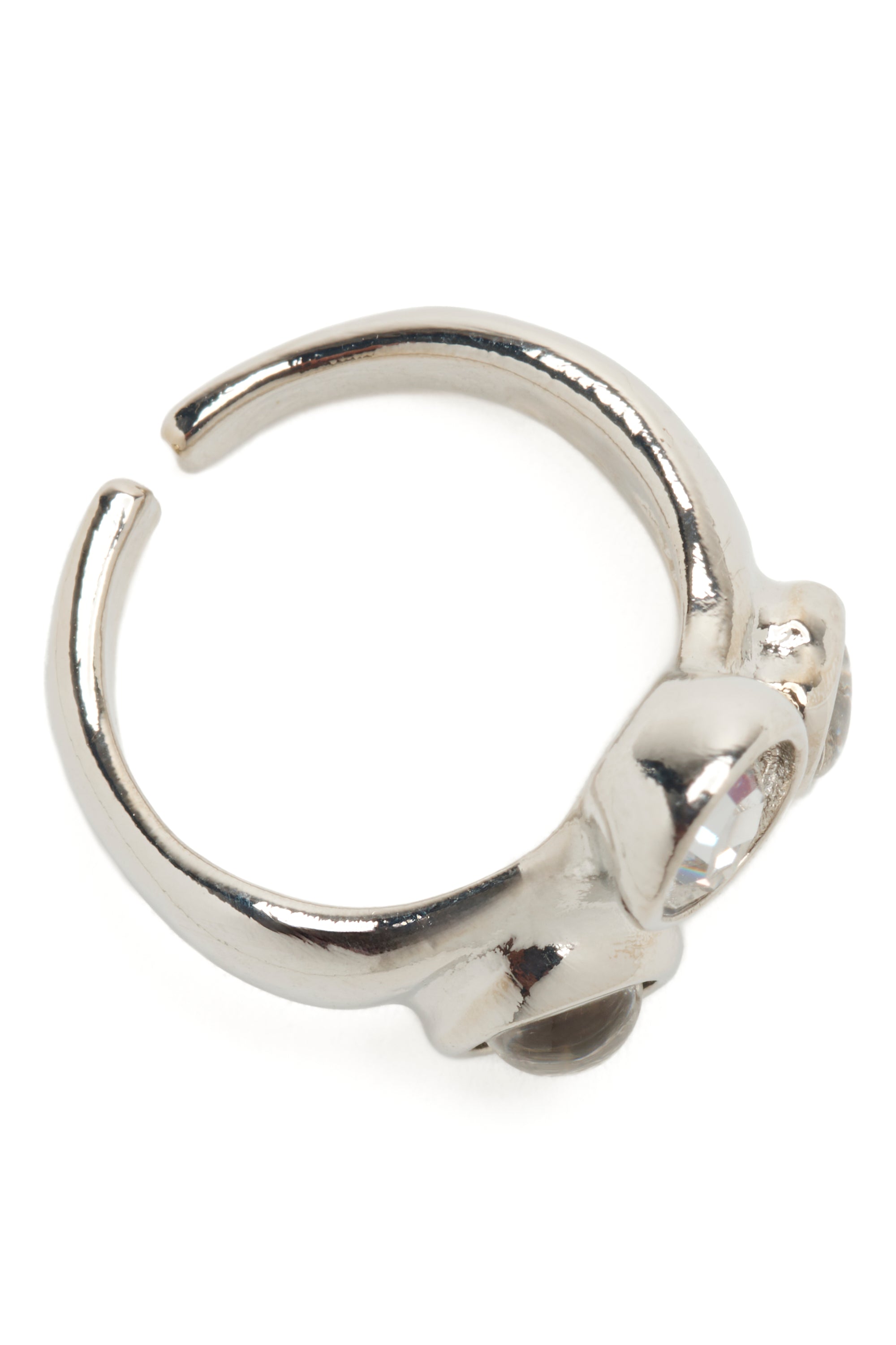 SILVER CLEAR FLORENCE TOE RING