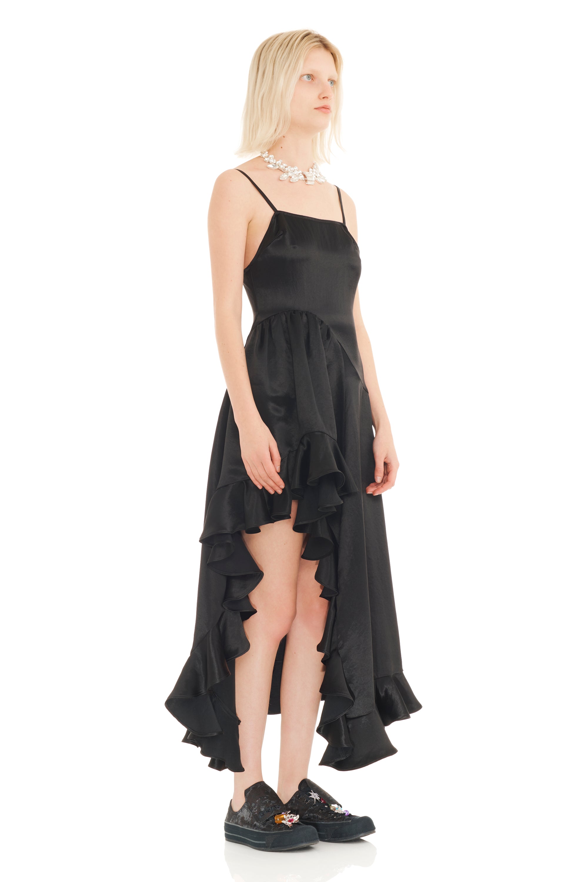 BLACK FLORIST DRESS