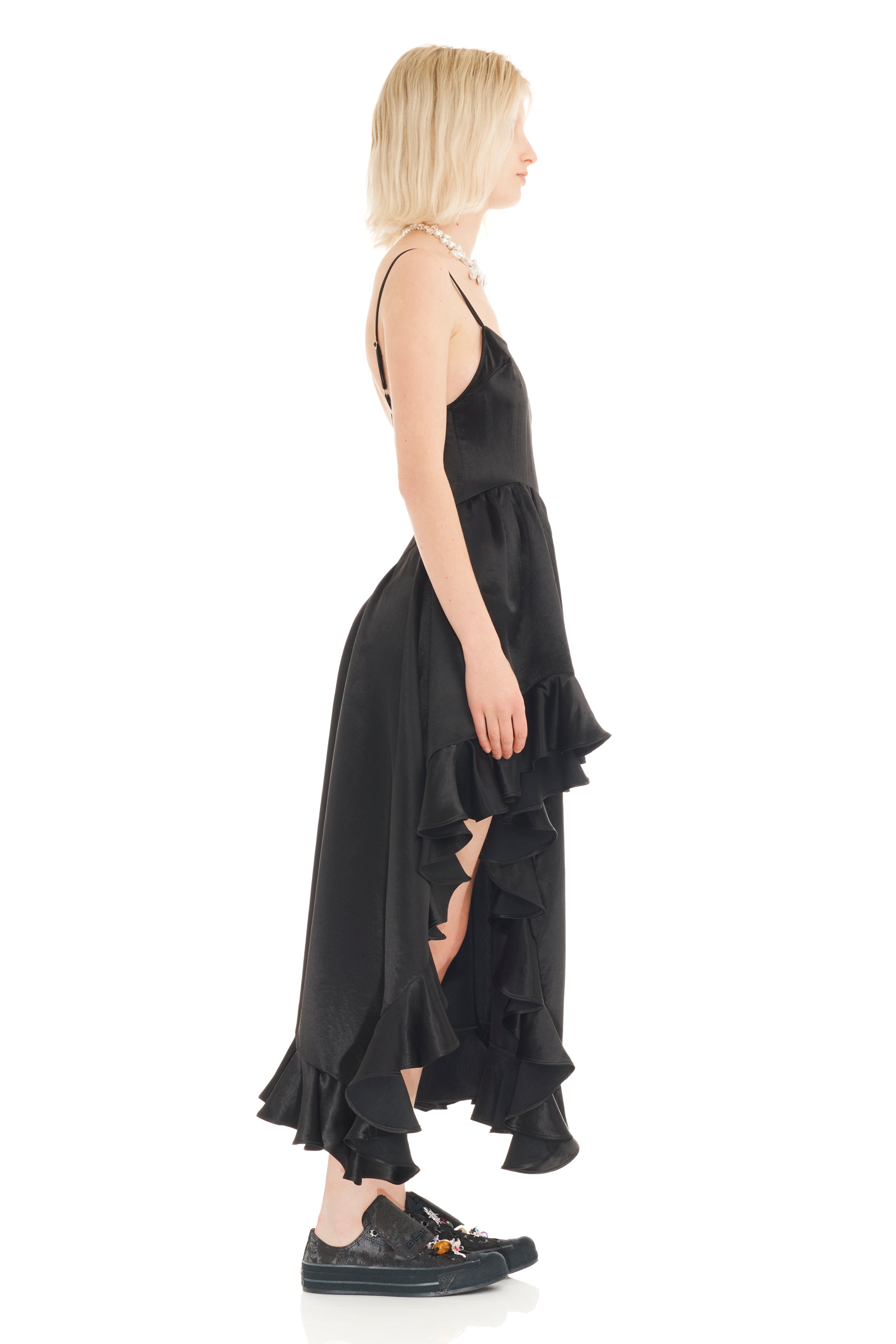 BLACK FLORIST DRESS