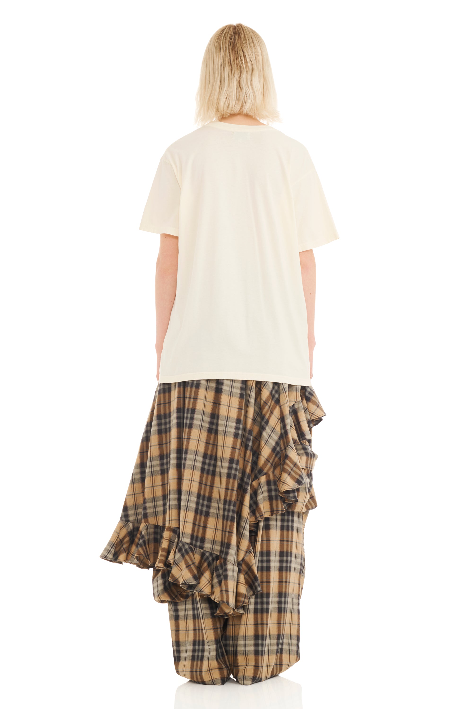 CREAM GOTH FLOWER DRIP GRAPHIC TEE