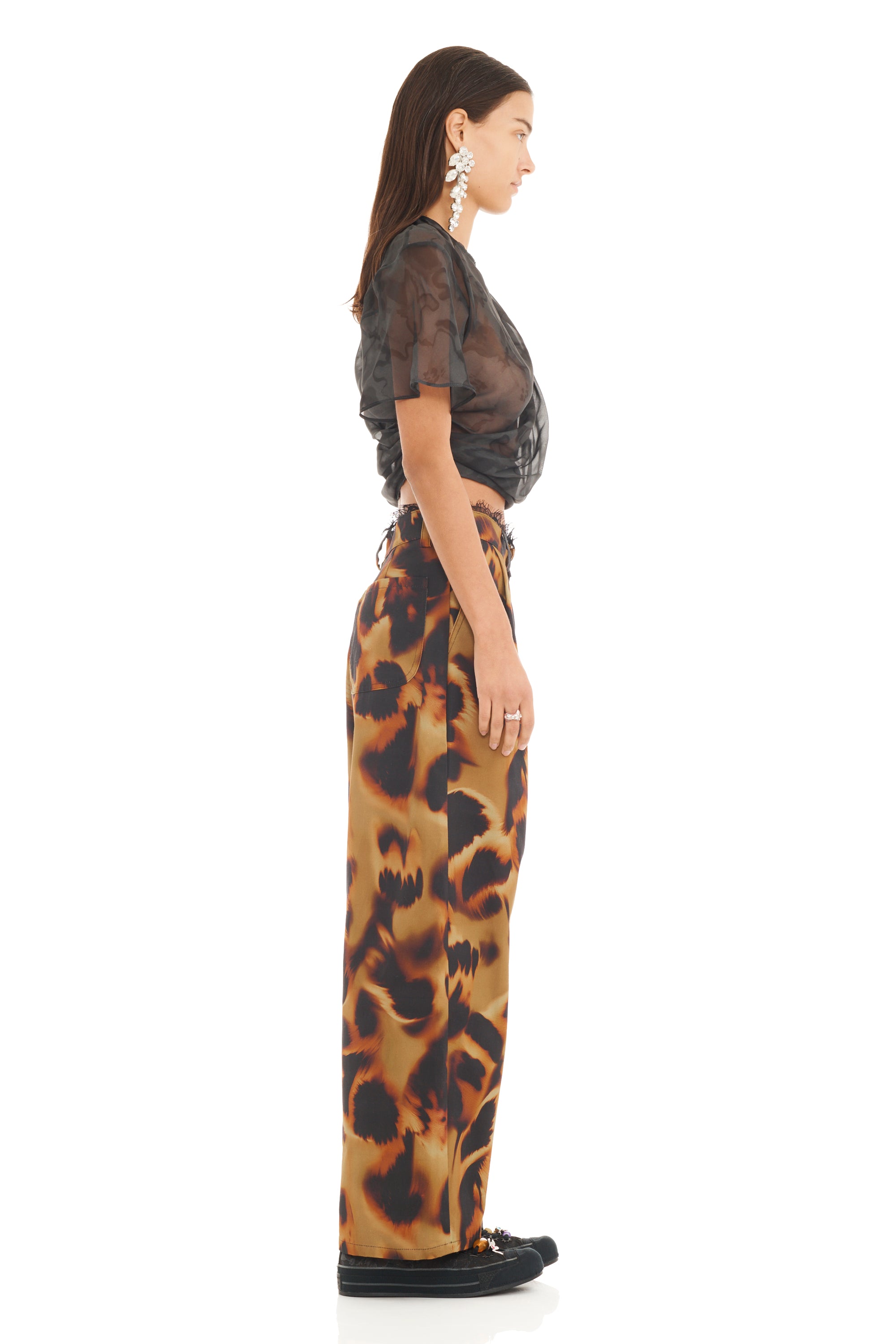 TORTOISE LACE CATCHFLY PANT