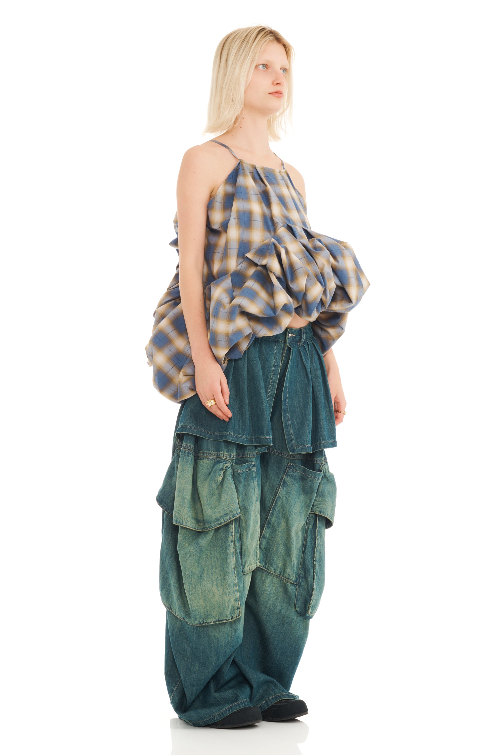 COUNTRY PLAID MINI VALERIAN TOP