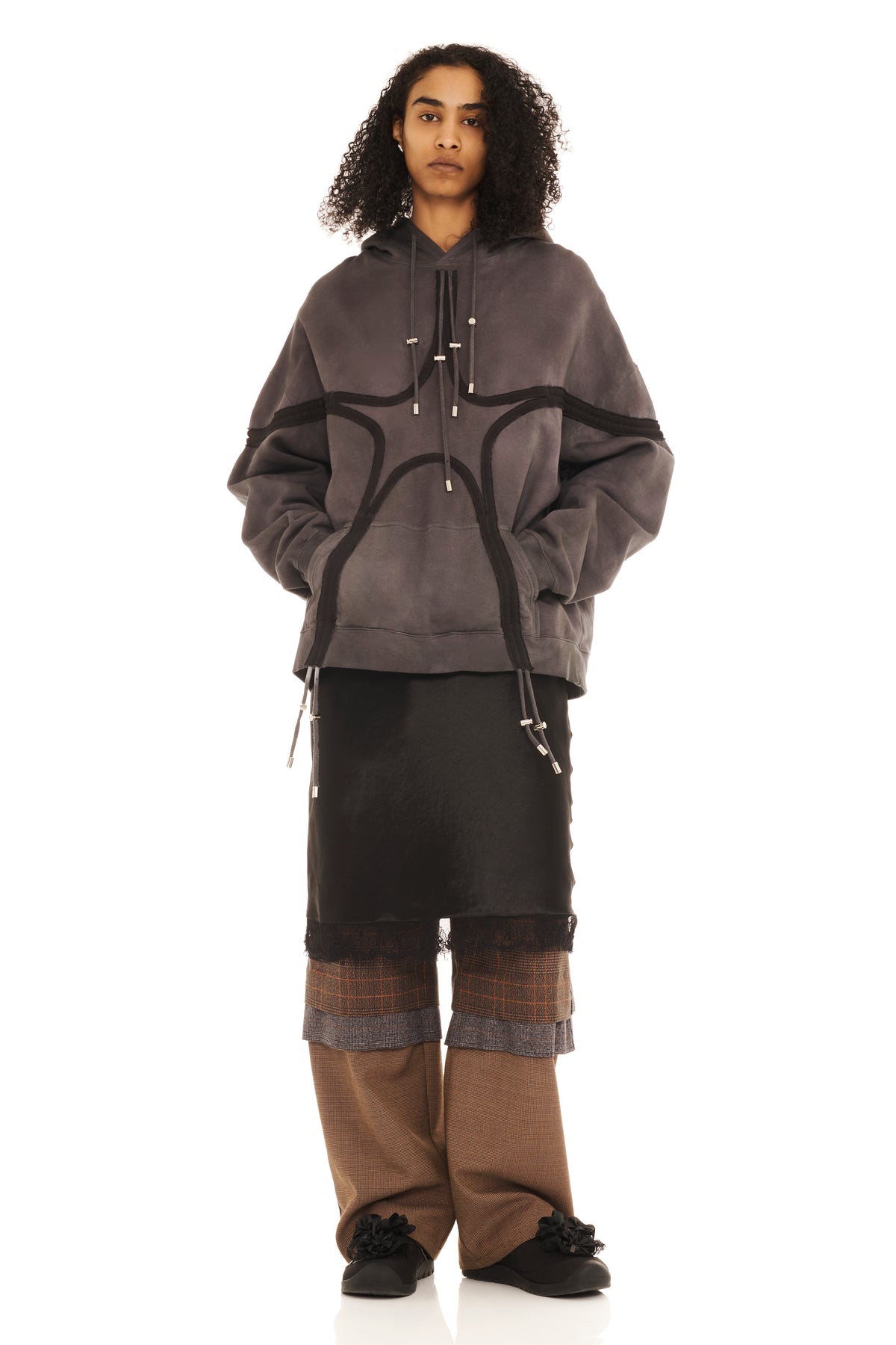 DARK CHARCOAL STAR HOODIE