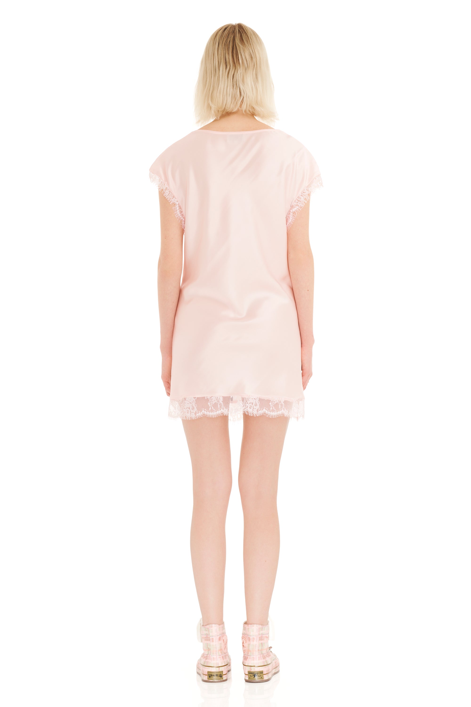 BLUSH FLOWER GOTH WATERLILY MINI DRESS