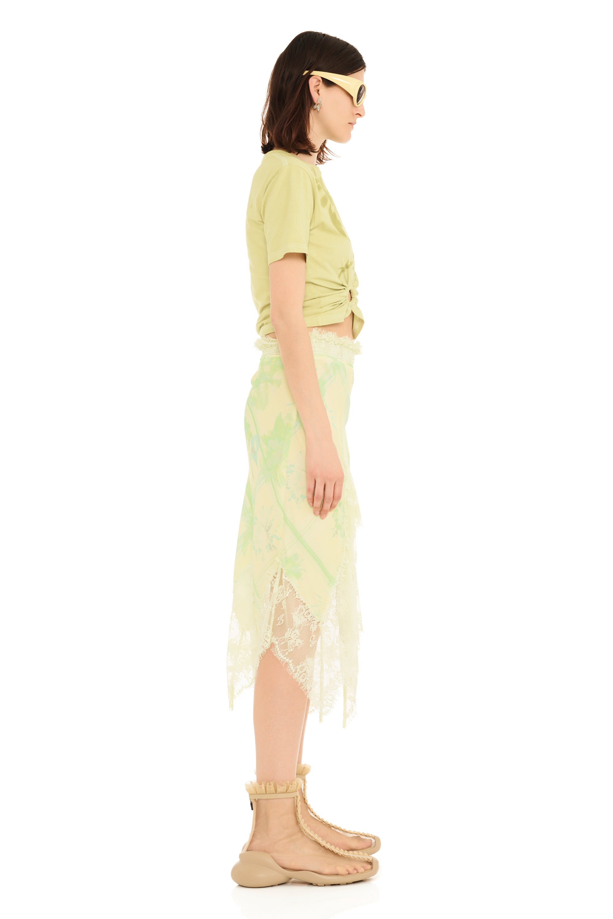 LEMON PICNIC WATERLILY SKIRT