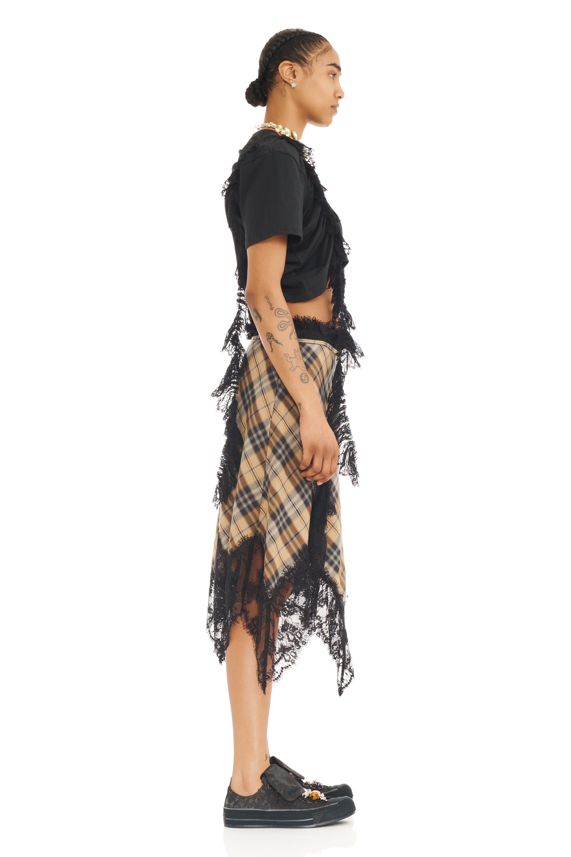 SMOG PLAID WATERLILY SKIRT