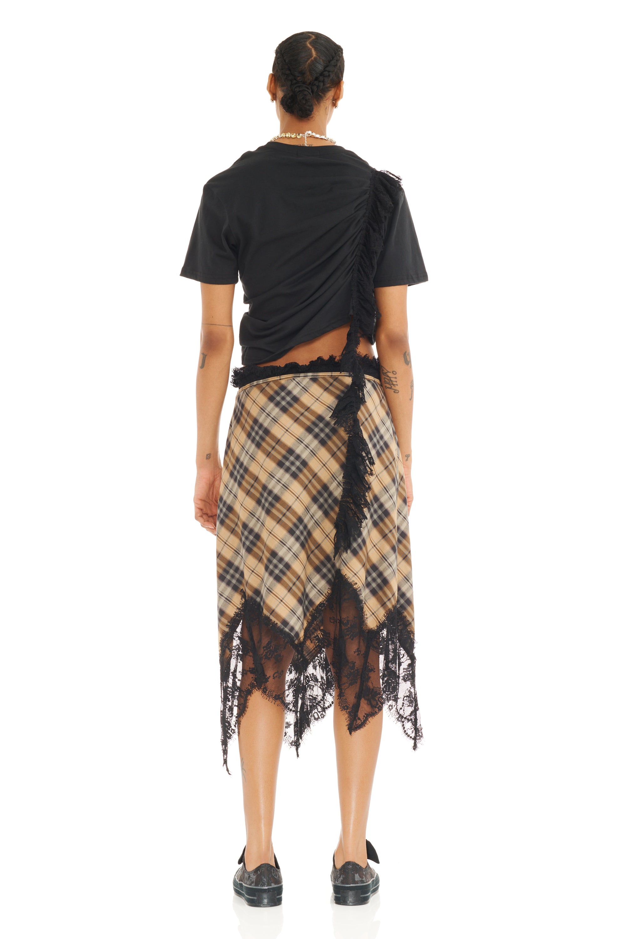 SMOG PLAID WATERLILY SKIRT