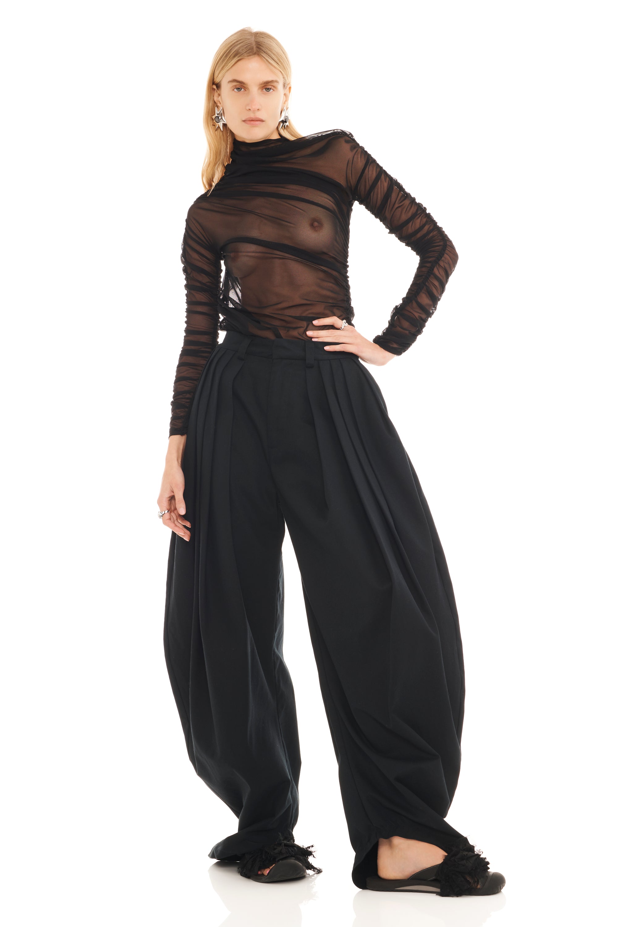 BLACK DENIM SIMONE PANT