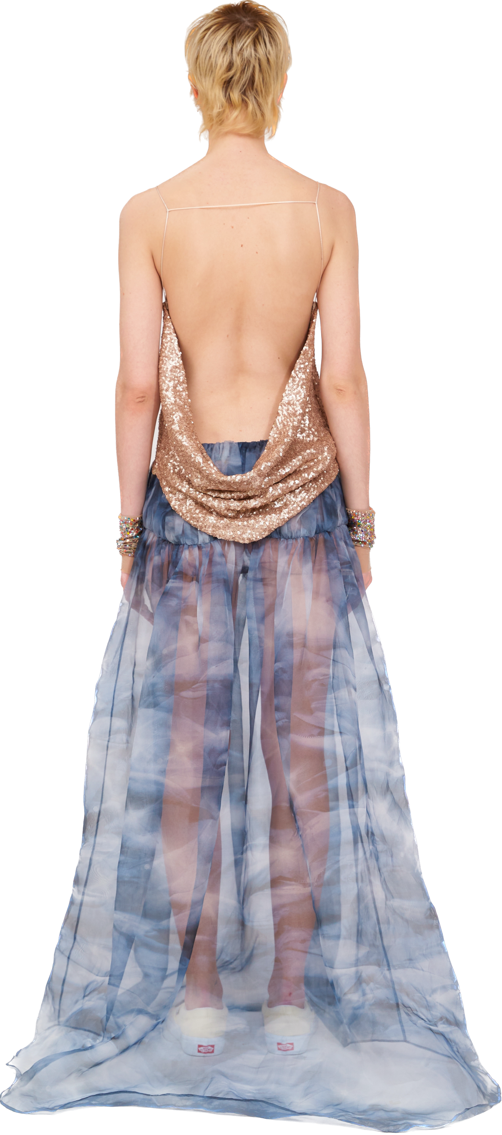ROSE GOLD SEQUIN MEOW TOP