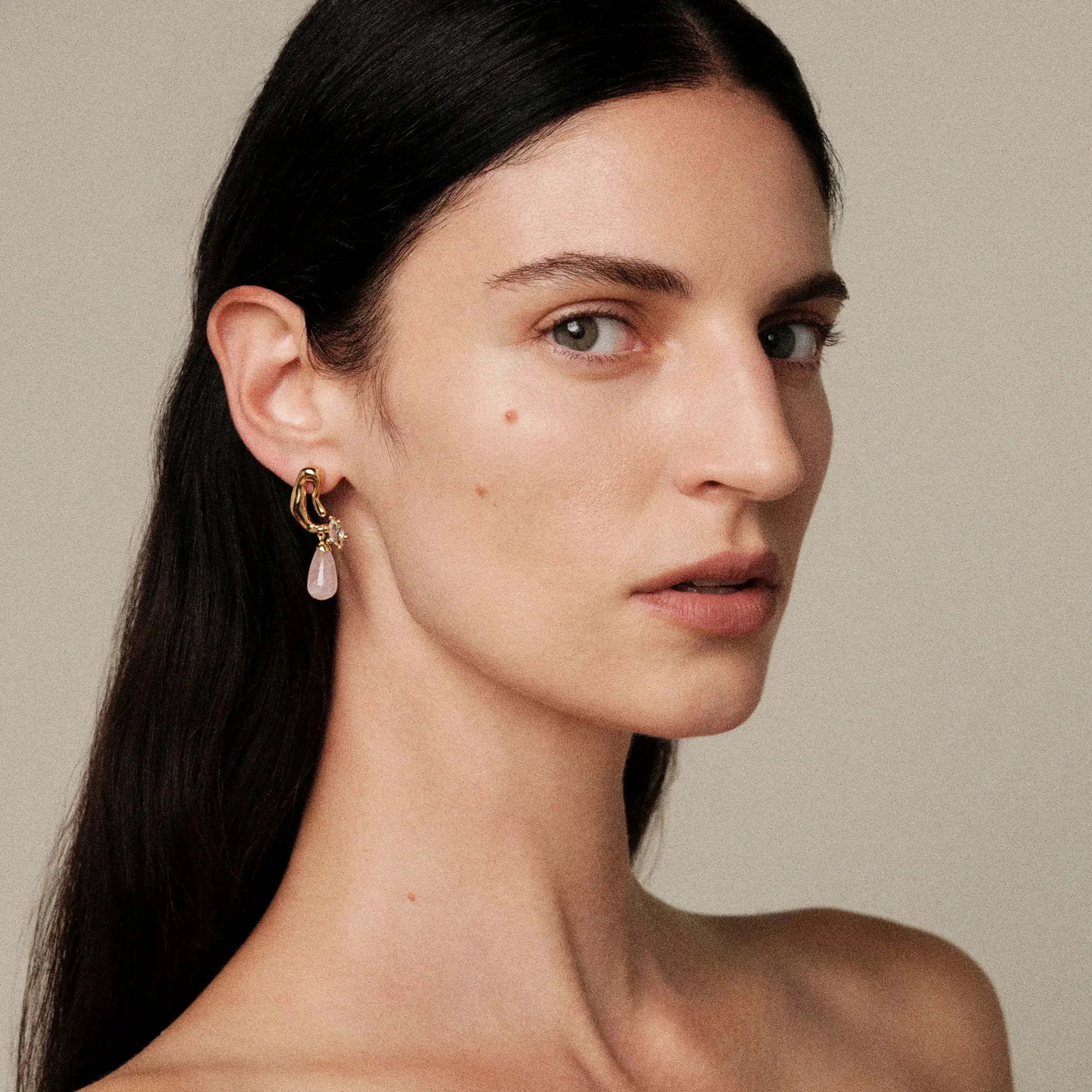 Mini Petal Drop Earrings