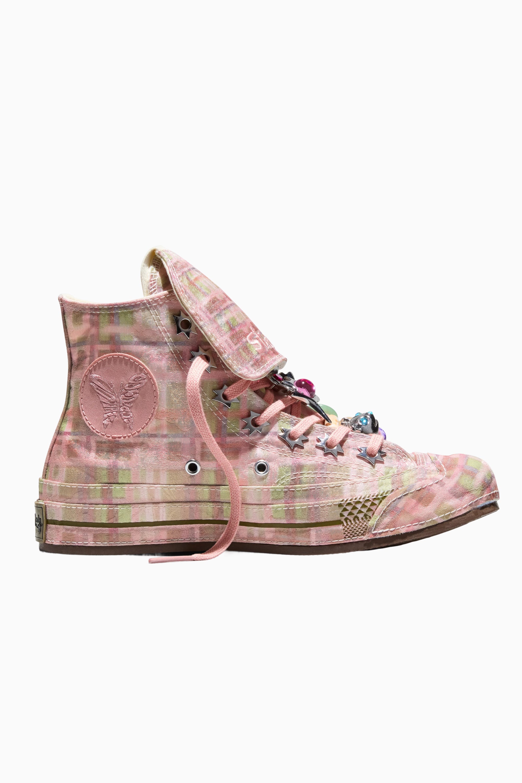 COLLINA STRADA x CONVERSE CHUCK 70 HI IN MELLOW ROSE/FIR/SPINACH
