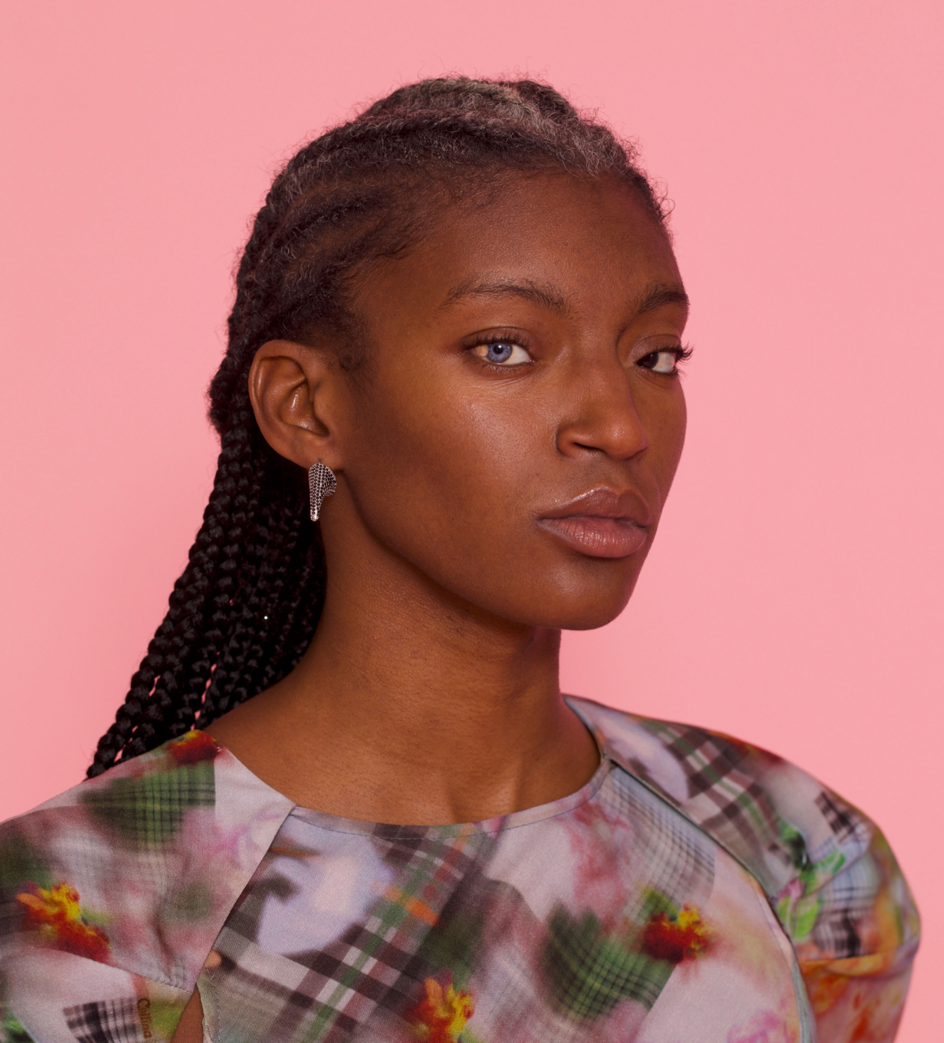 JET MIXED THORN EARRING