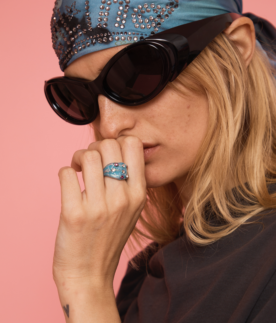 GLITTER SKY STACKED RING