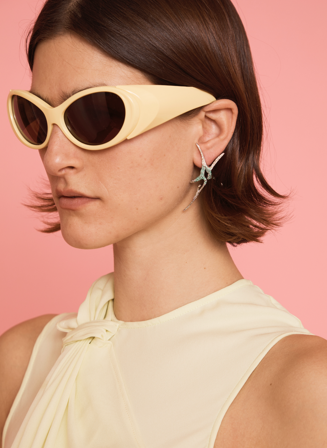 FADING LIME PAVE NOVA EARRINGS