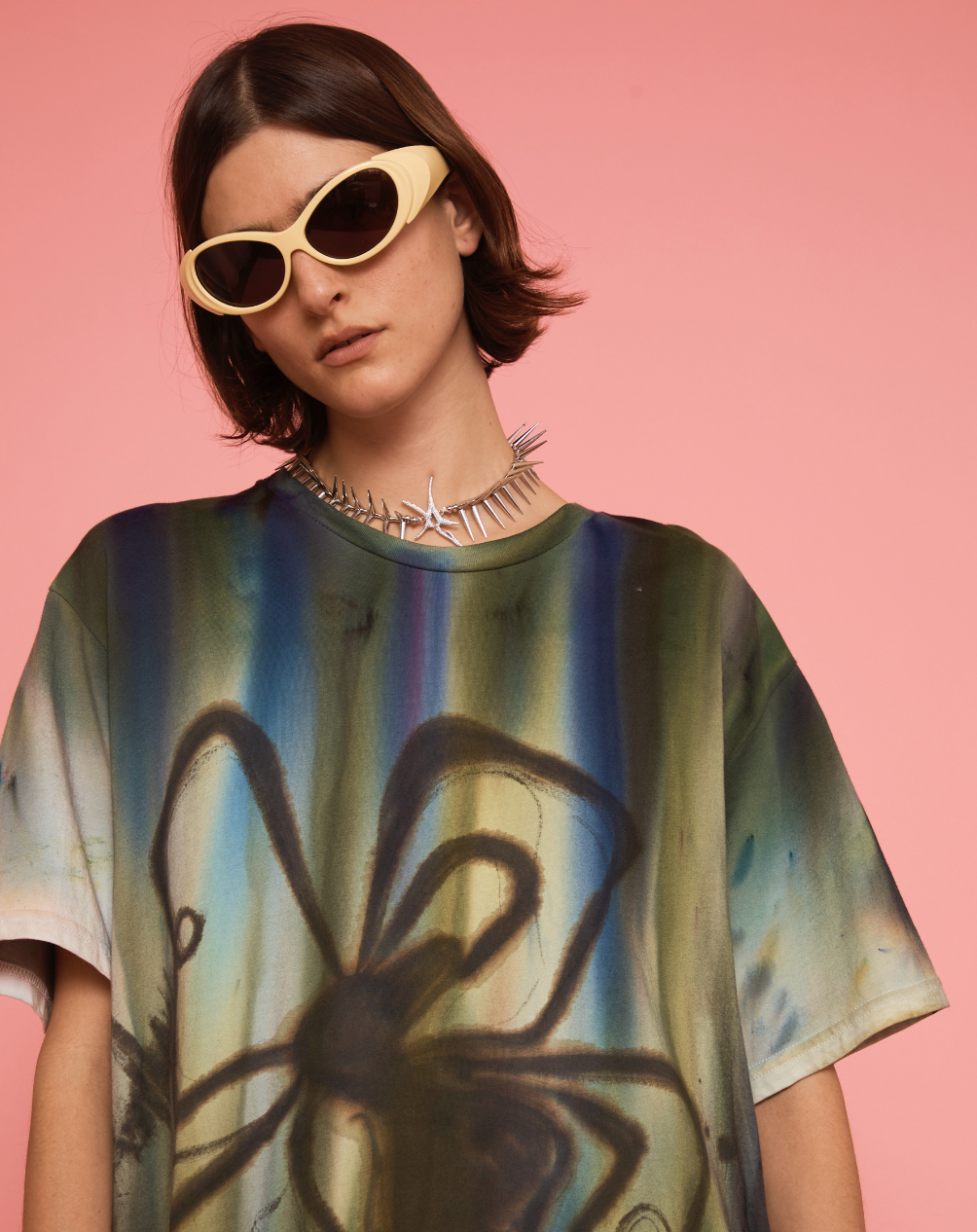 SILVER NOVA SPIKE NECKLACE