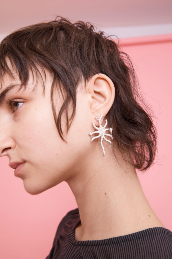 CRYSTAL CLEAR ETOILE EARRING