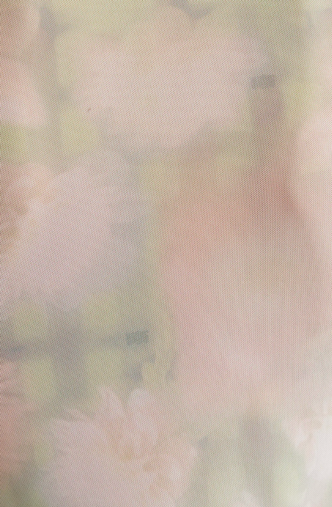 WASHED DAISY PLAID SERPENTINE S/S TOP