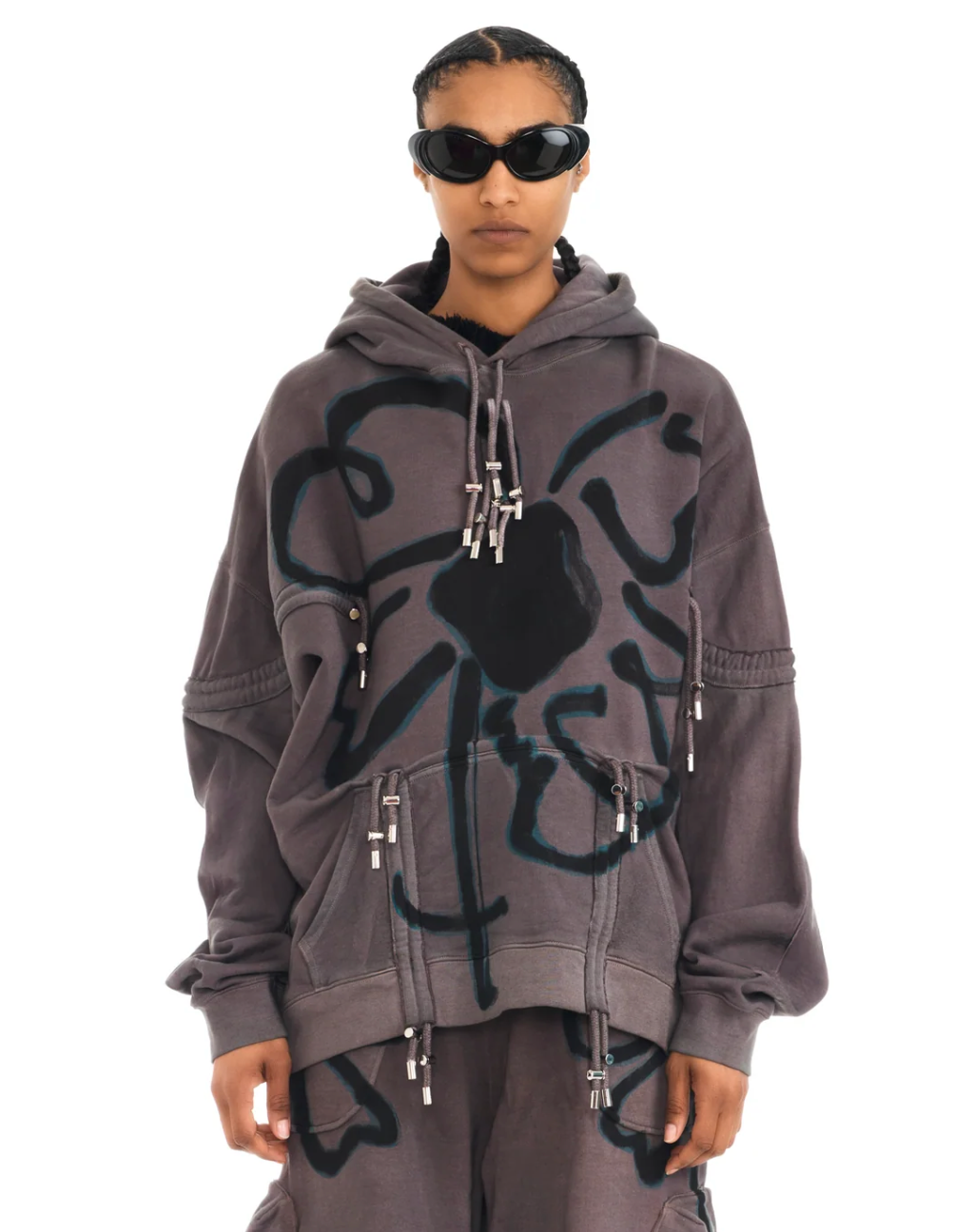 NAVY BUG BURST HOODIE
