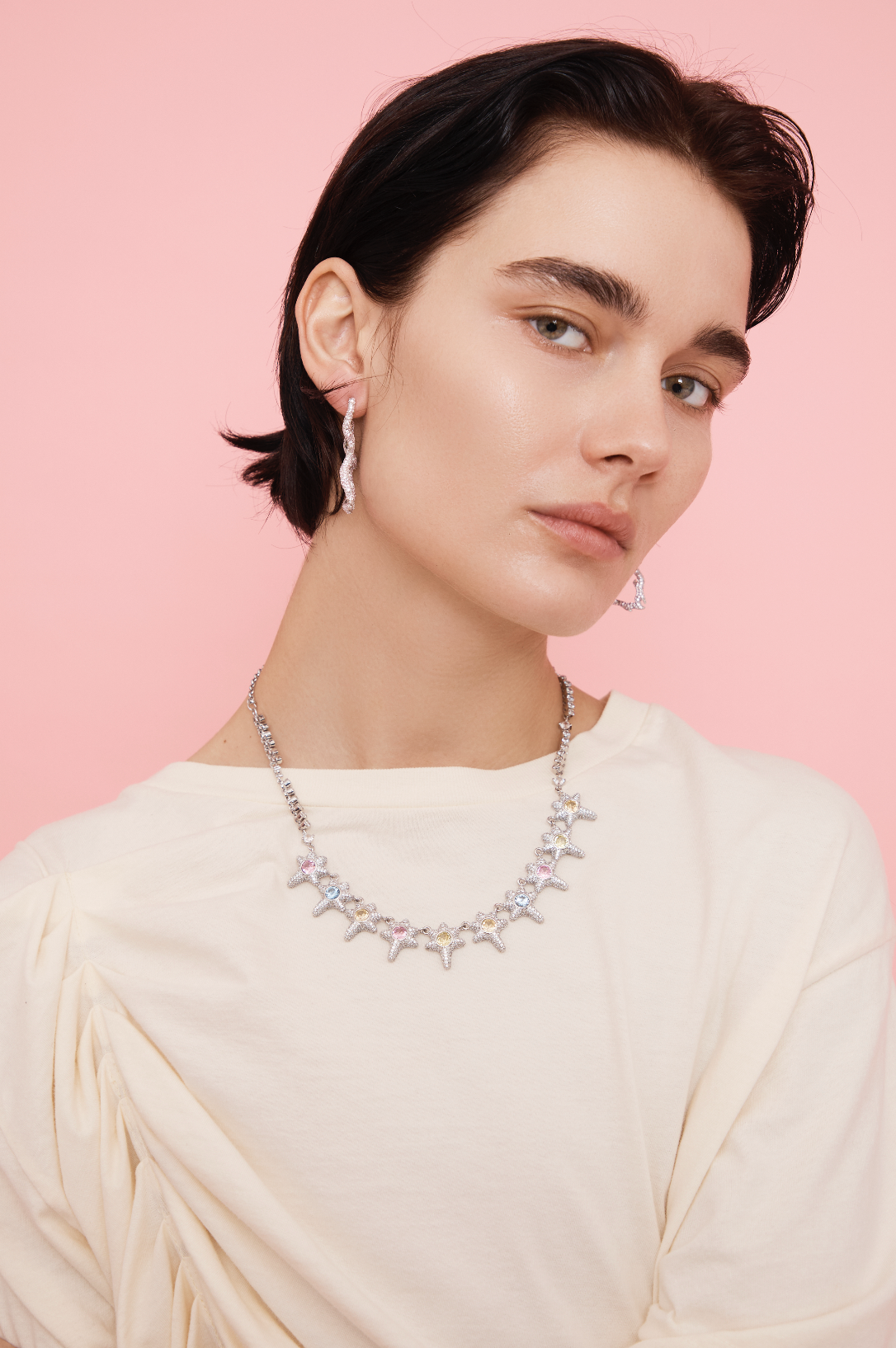 PASTEL CORAL NECKLACE