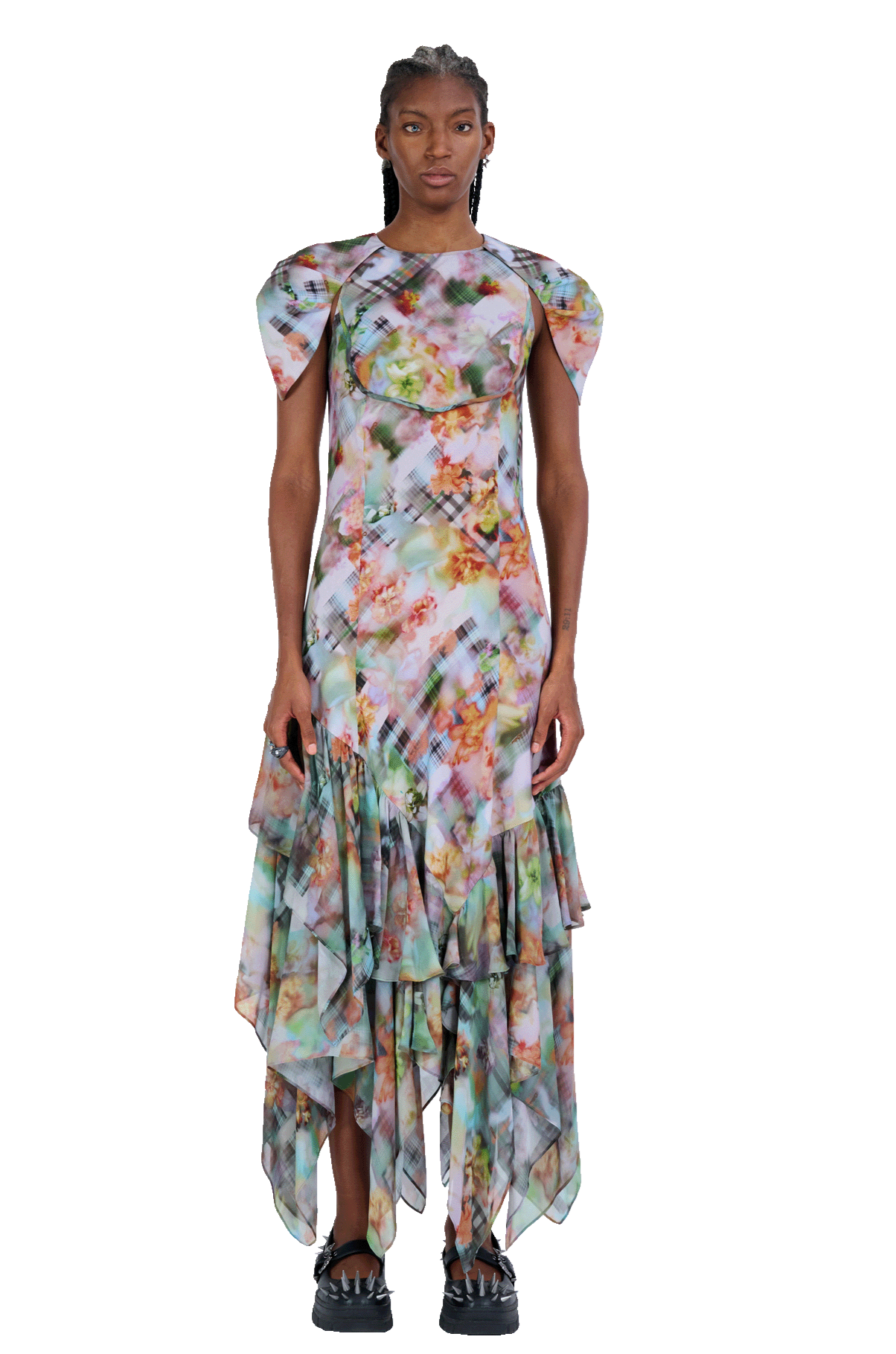 GARDEN BLUR HILLARY DRESS