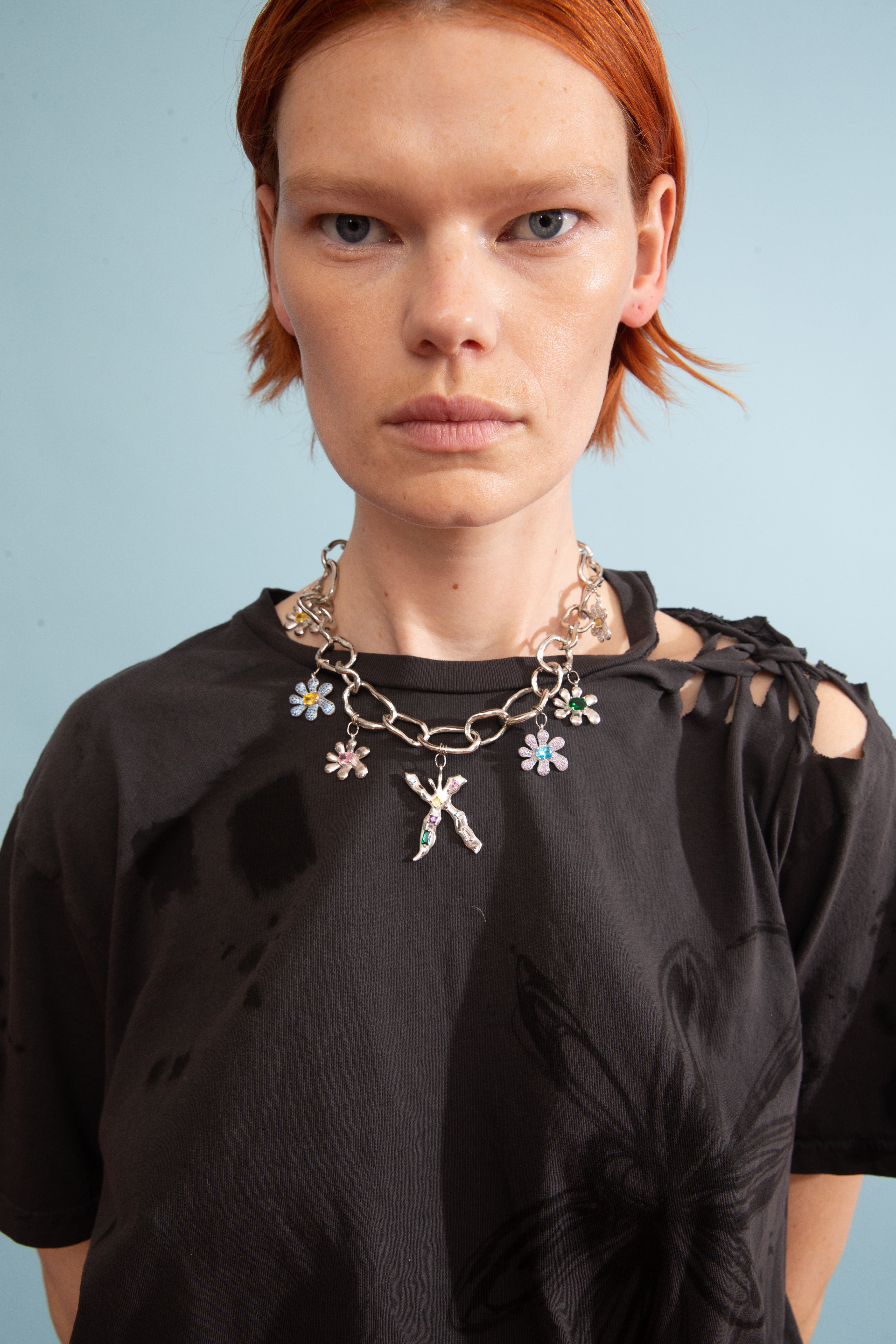 SILVER CHARM NECKLACE