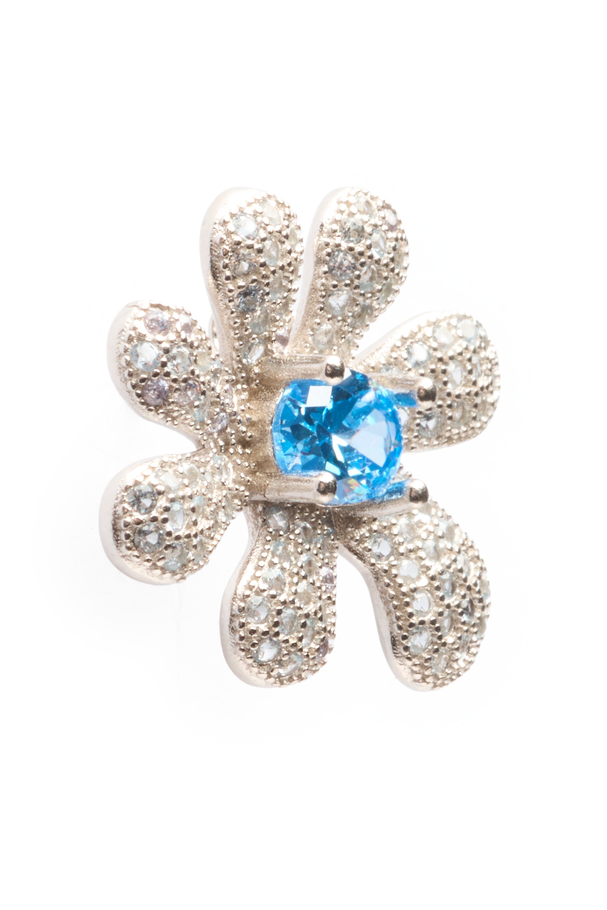 SKY MIX SQUASHED BLOSSOM EARRING