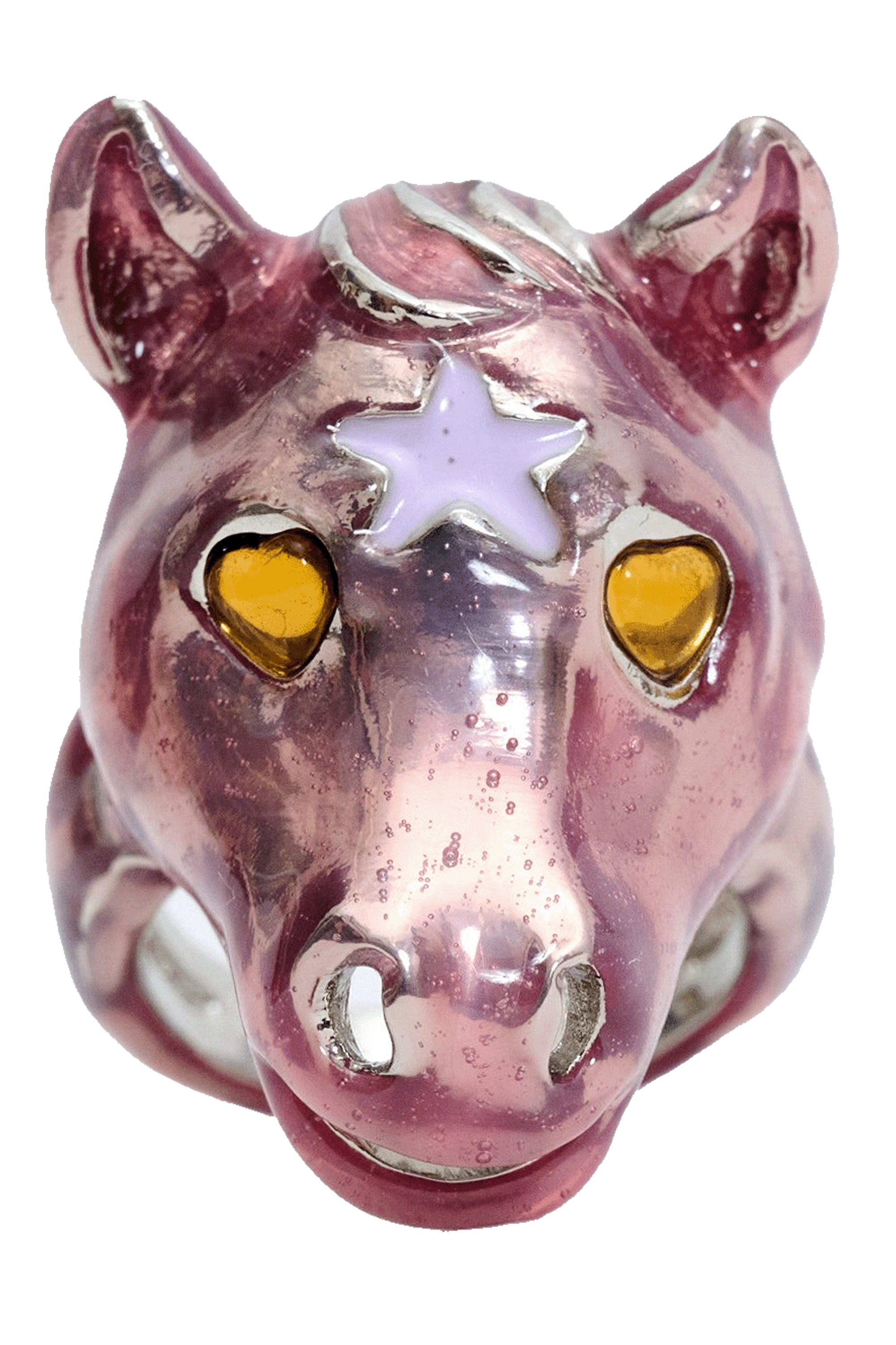 SOFT PINK BABY PONY RING