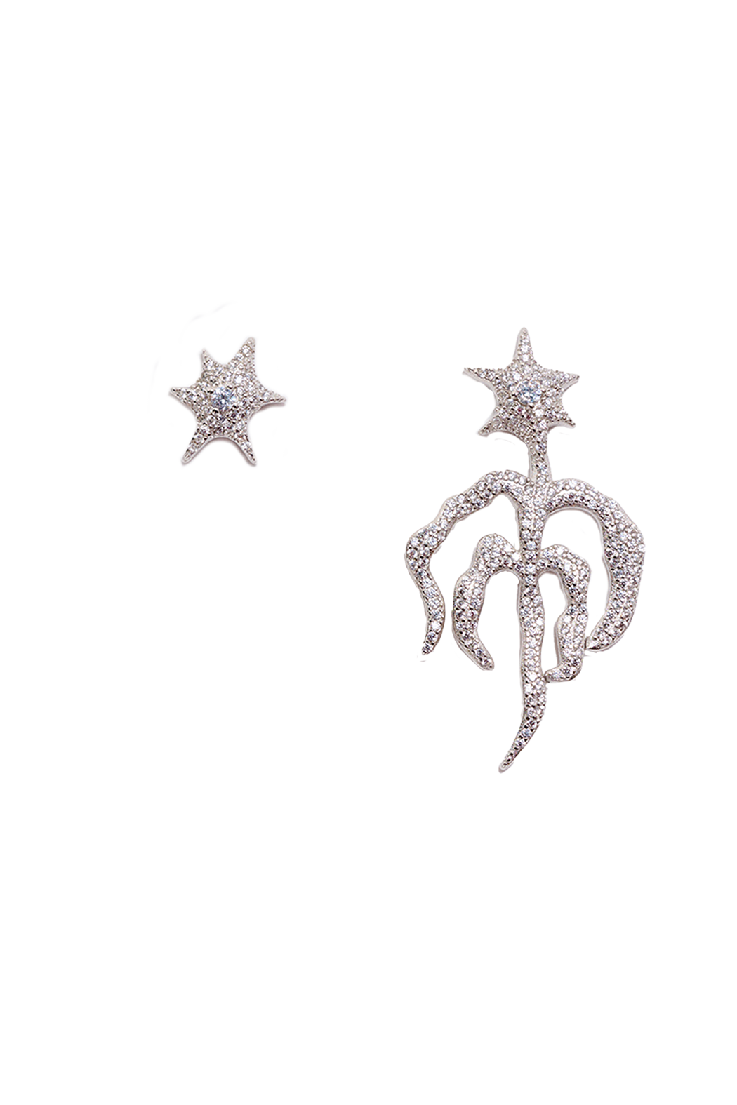 CRYSTAL STARBURST MIX EARRING