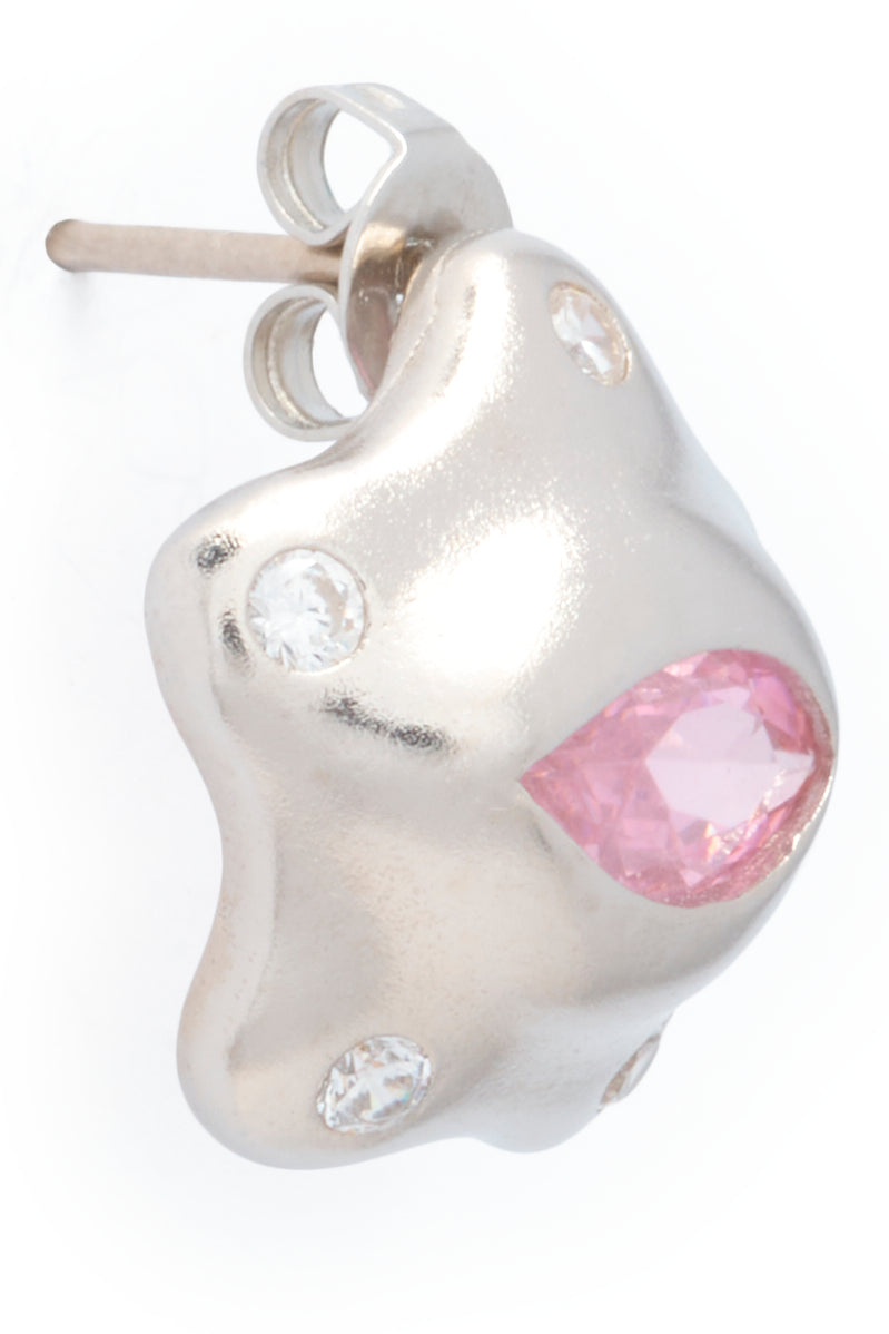 SOFT PINK CLEAR STARLET EARRINGS
