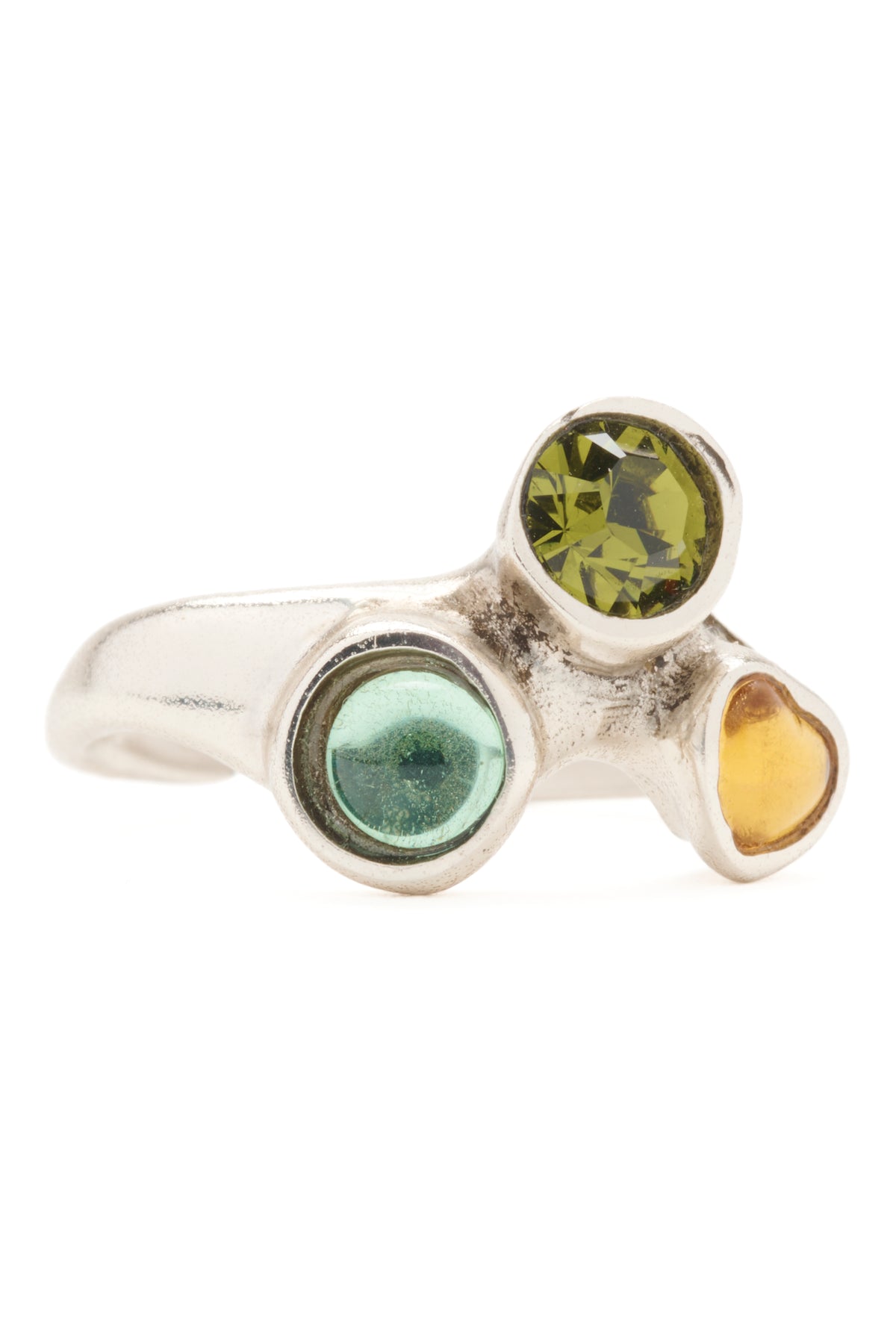 SILVER OLIVE FLORENCE TOE RING