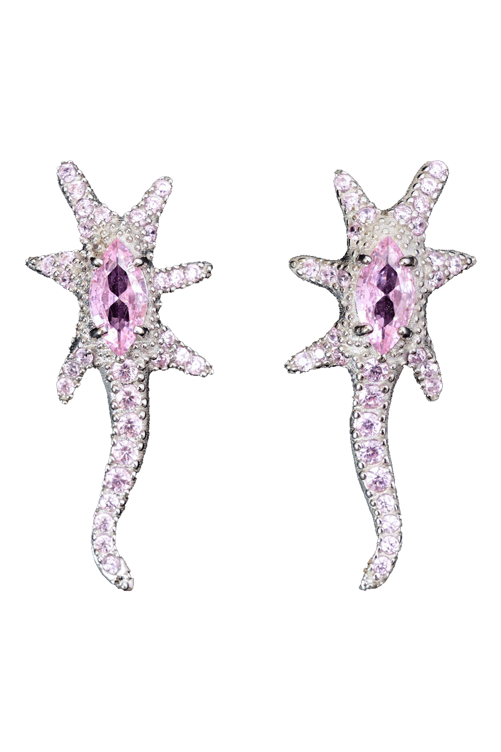 SOFT PINK STAR TRAIL EARRINGS