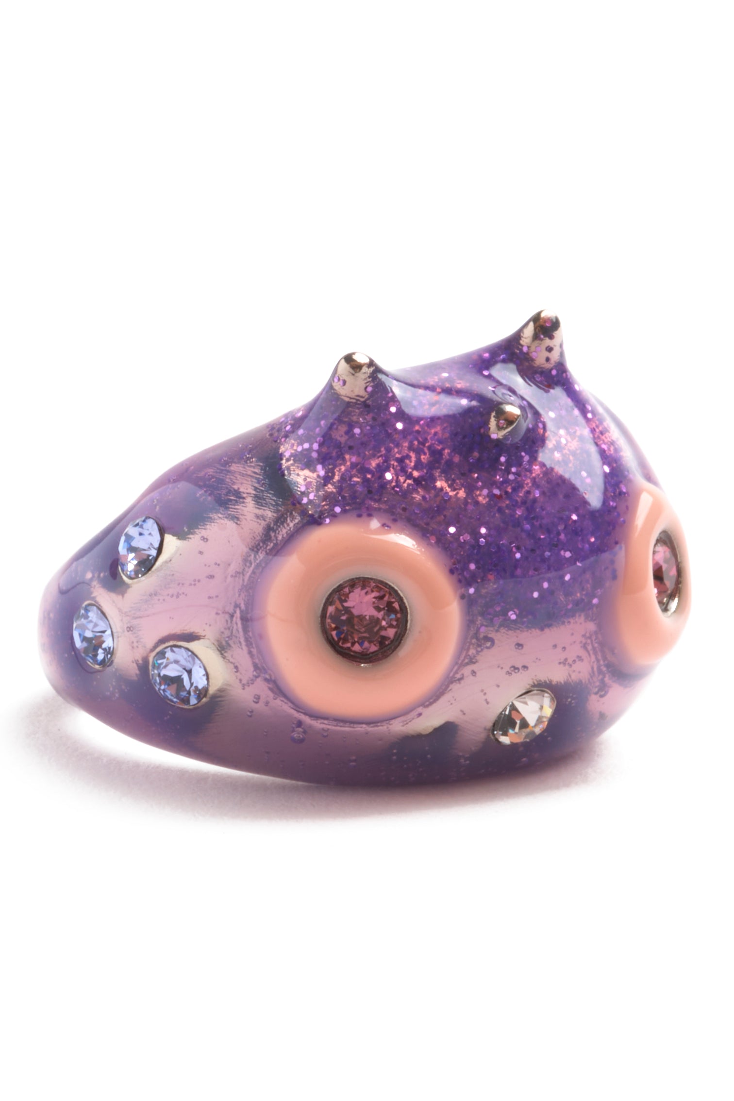 METALLIC LILAC RHINO BABY RING