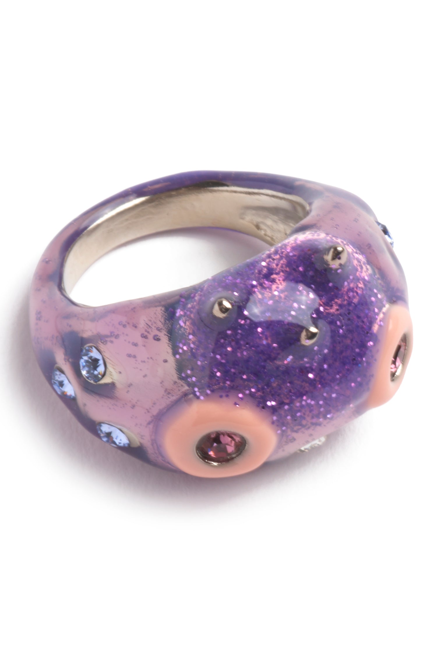 METALLIC LILAC RHINO BABY RING
