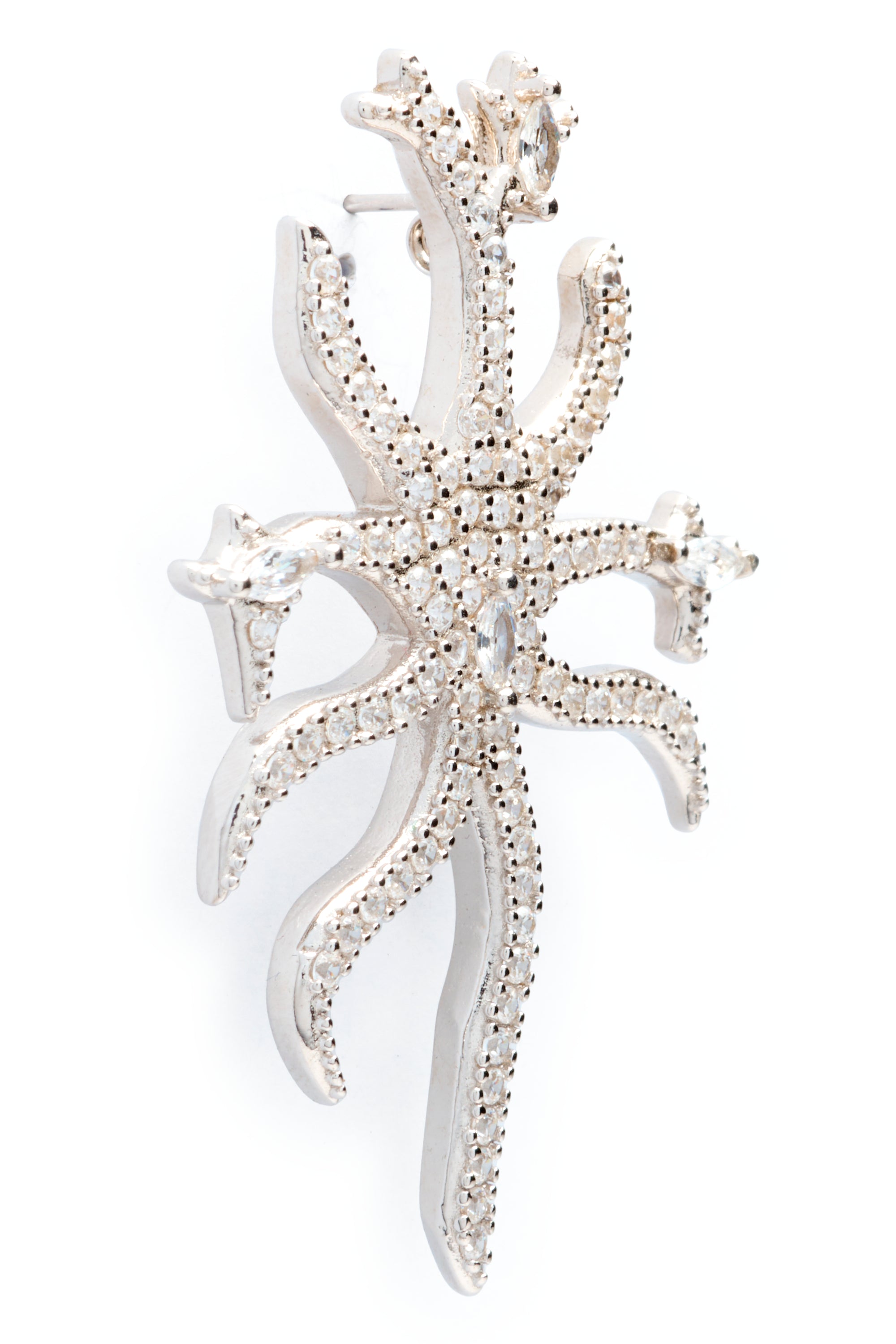 CRYSTAL CLEAR ETOILE EARRING