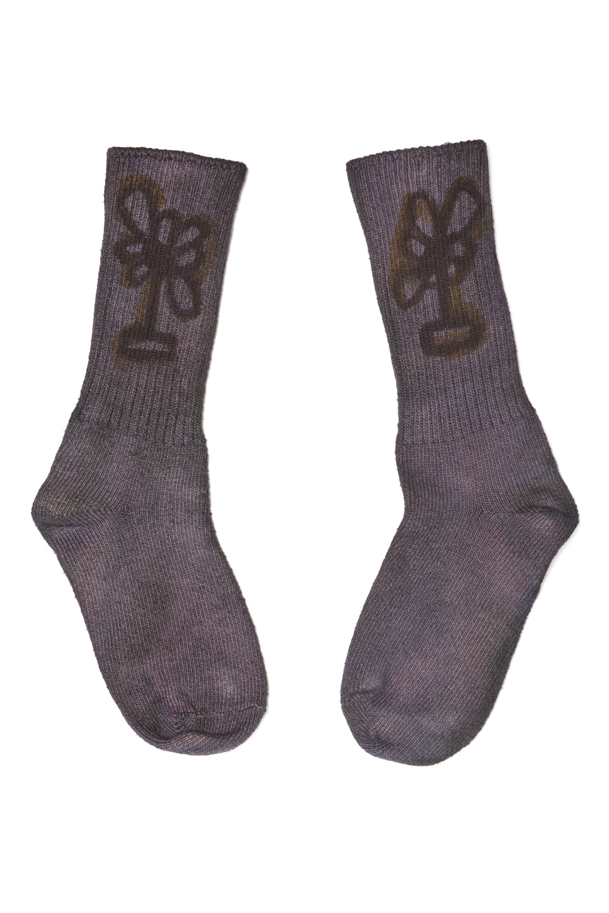 DARK CHARCOAL FLOWER POT SOCKS