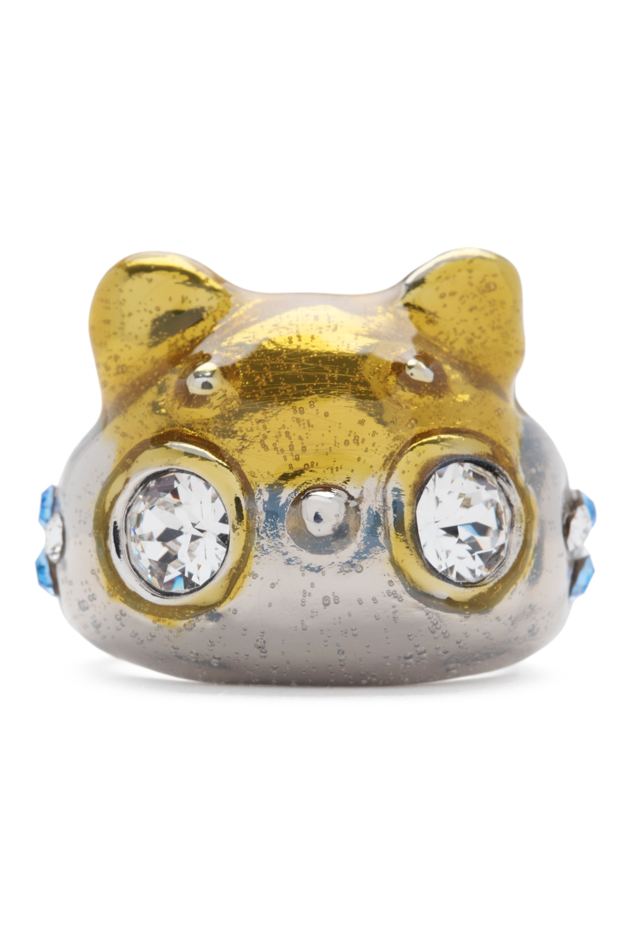 SILVER GOLD BUG RING