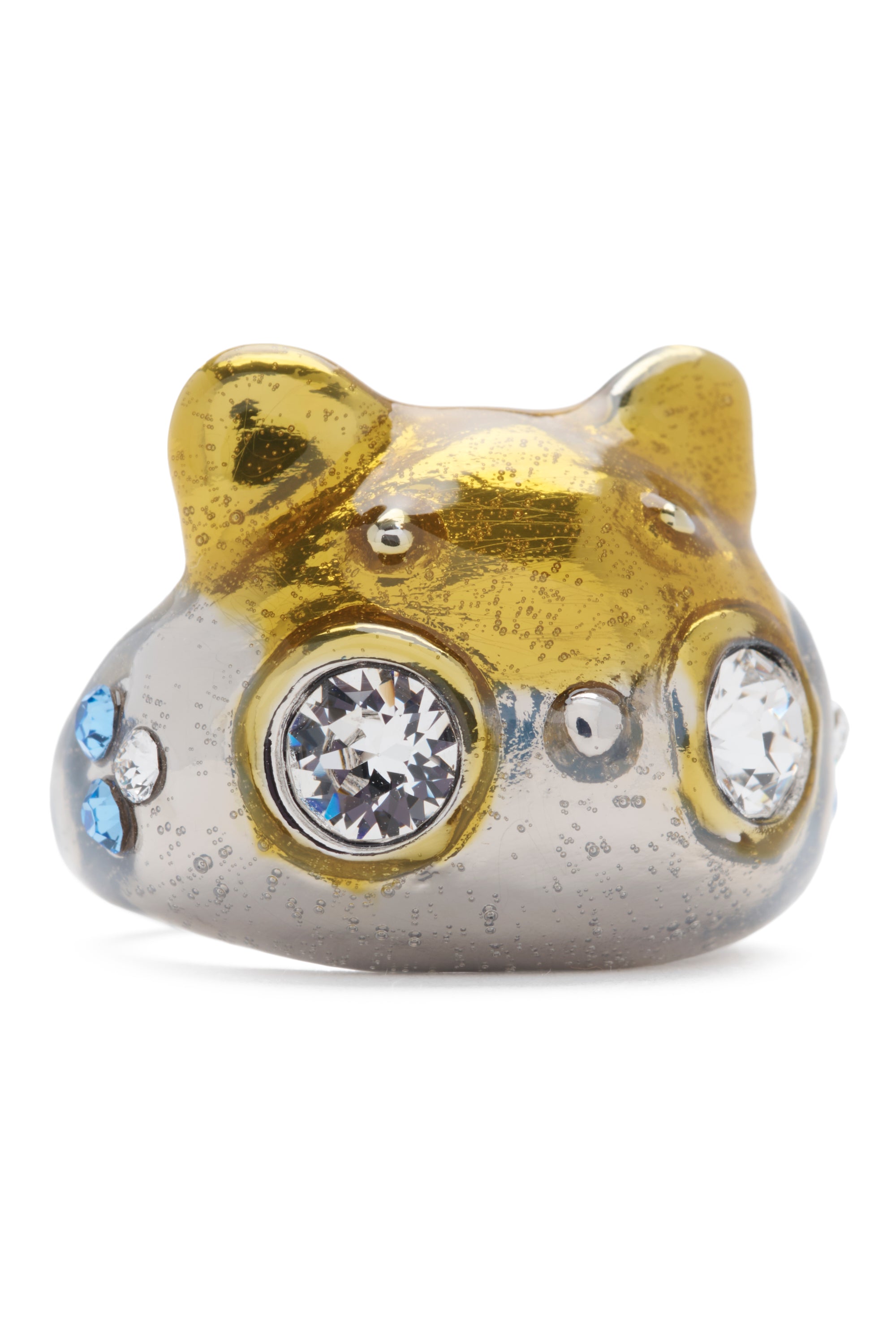 SILVER GOLD BUG RING