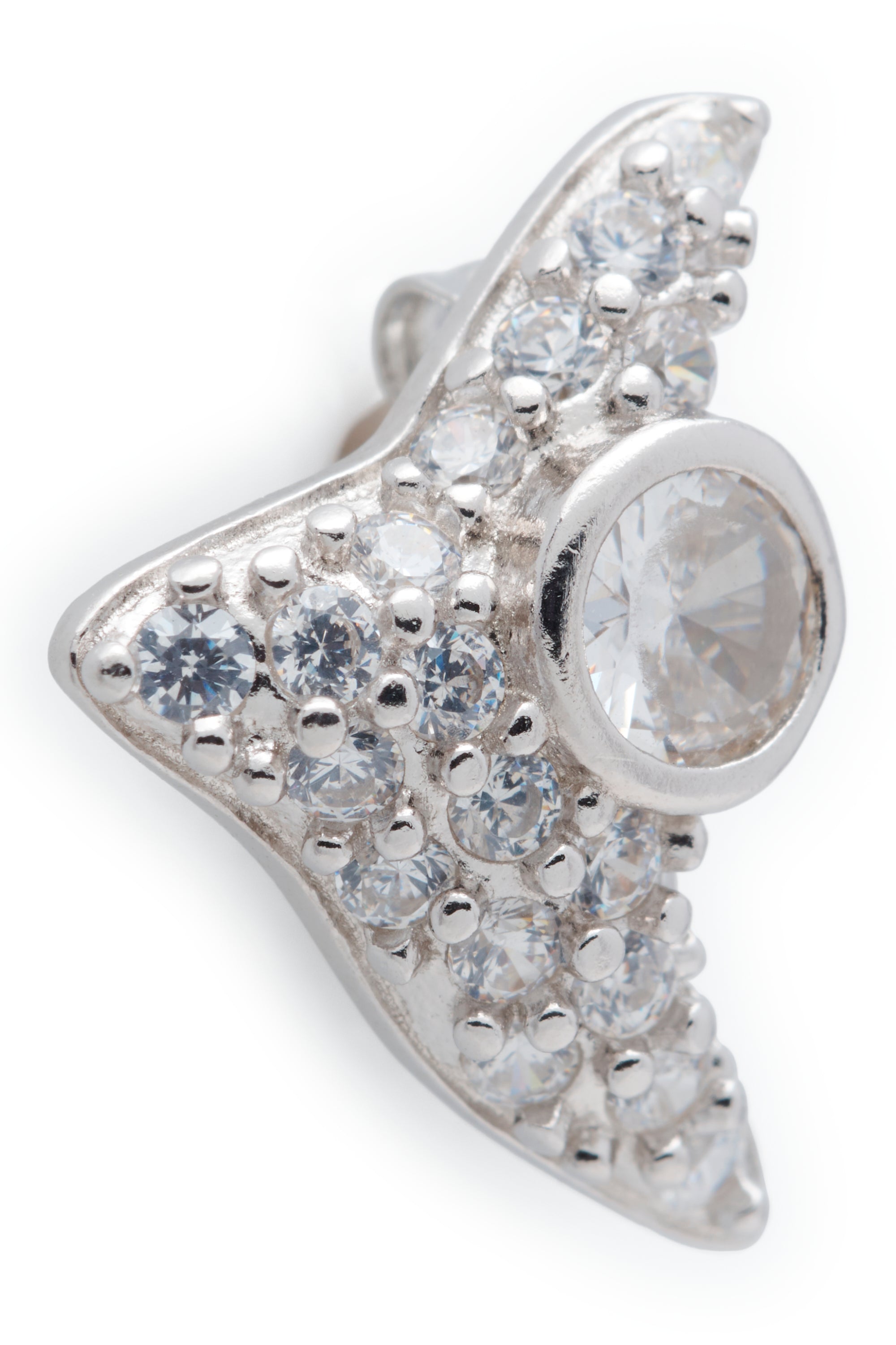 CRYSTAL CLEAR TRIGON STUDS