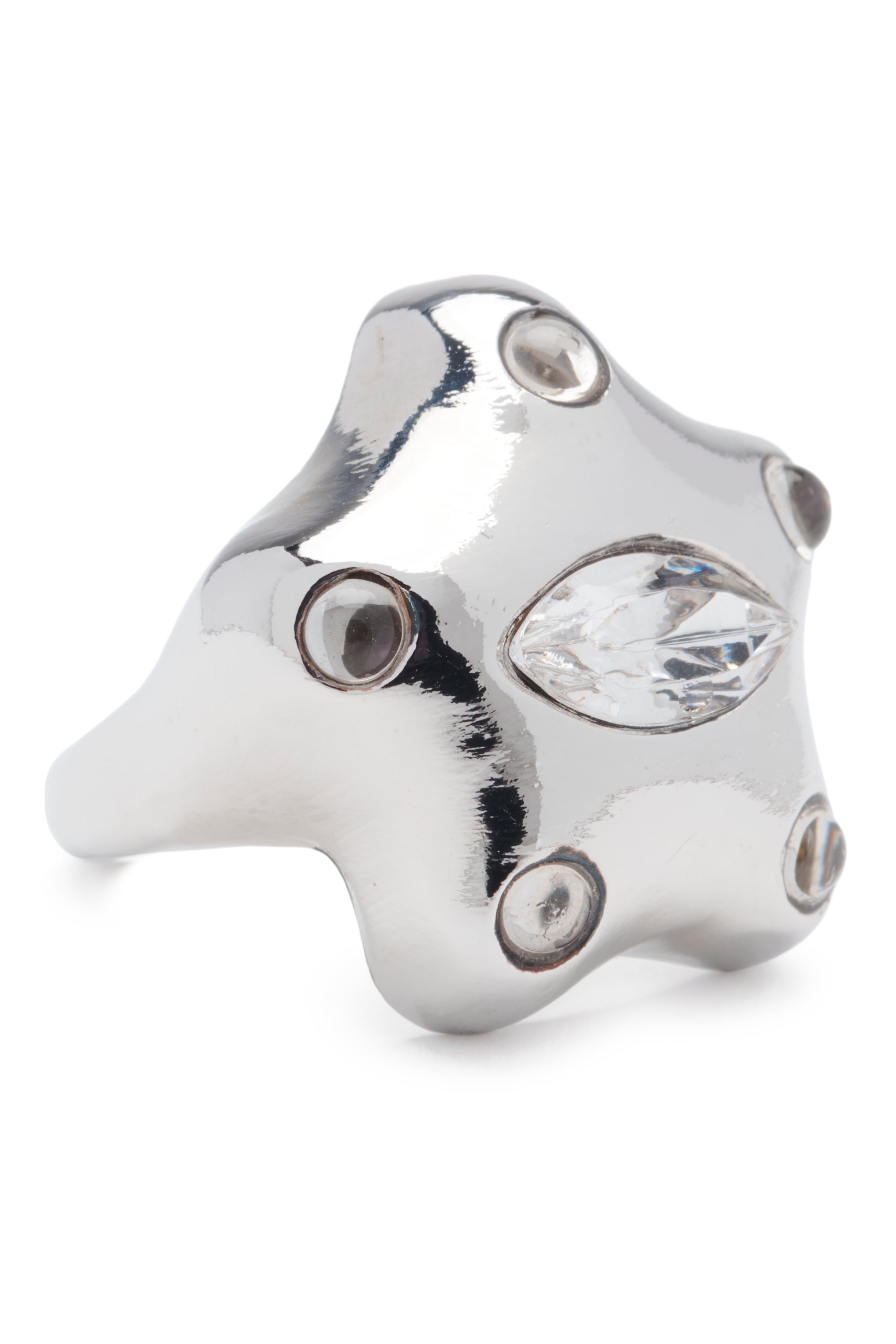SILVER DEMI STARLETTE RING