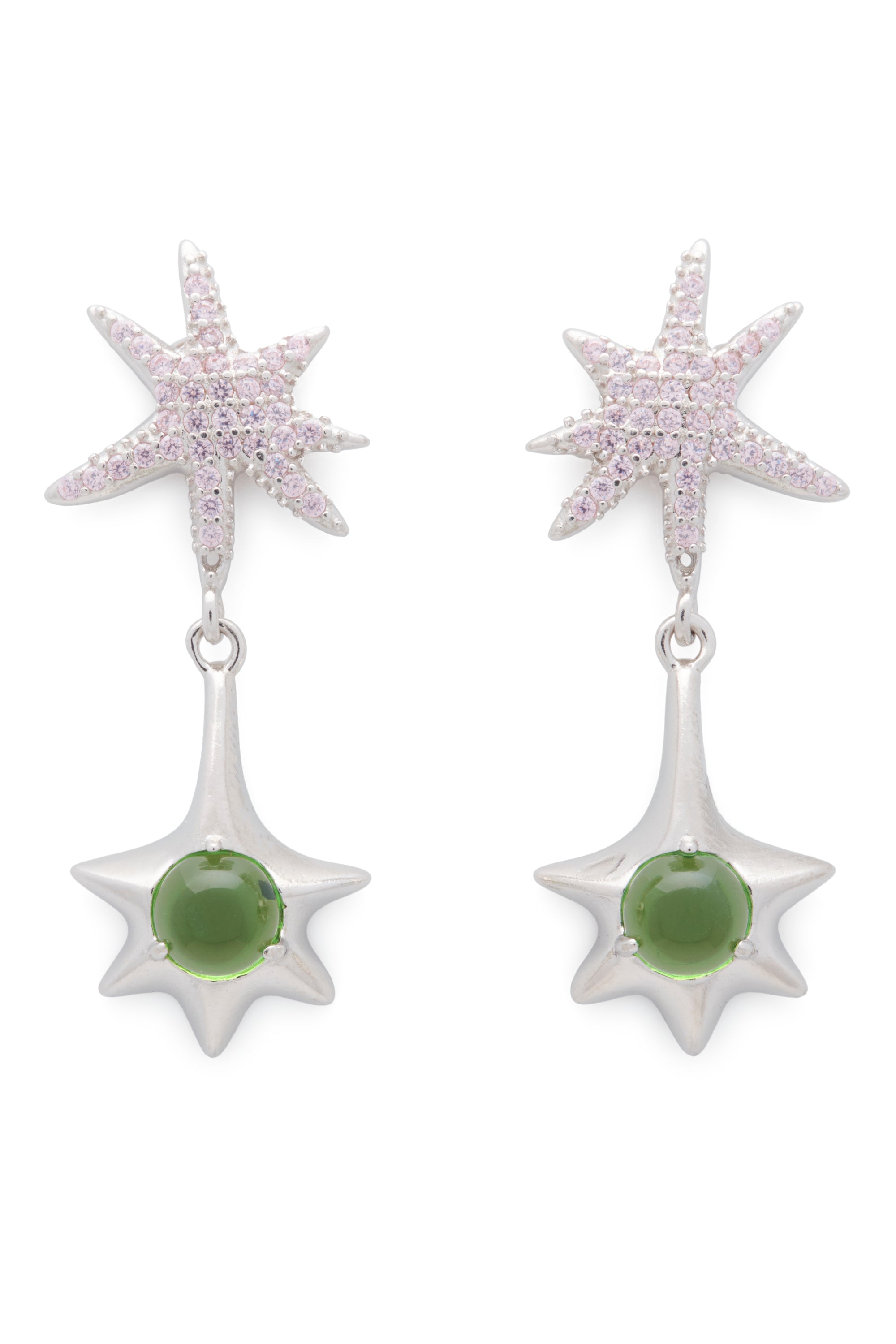 PINK APPLE STAR DROP EARRING