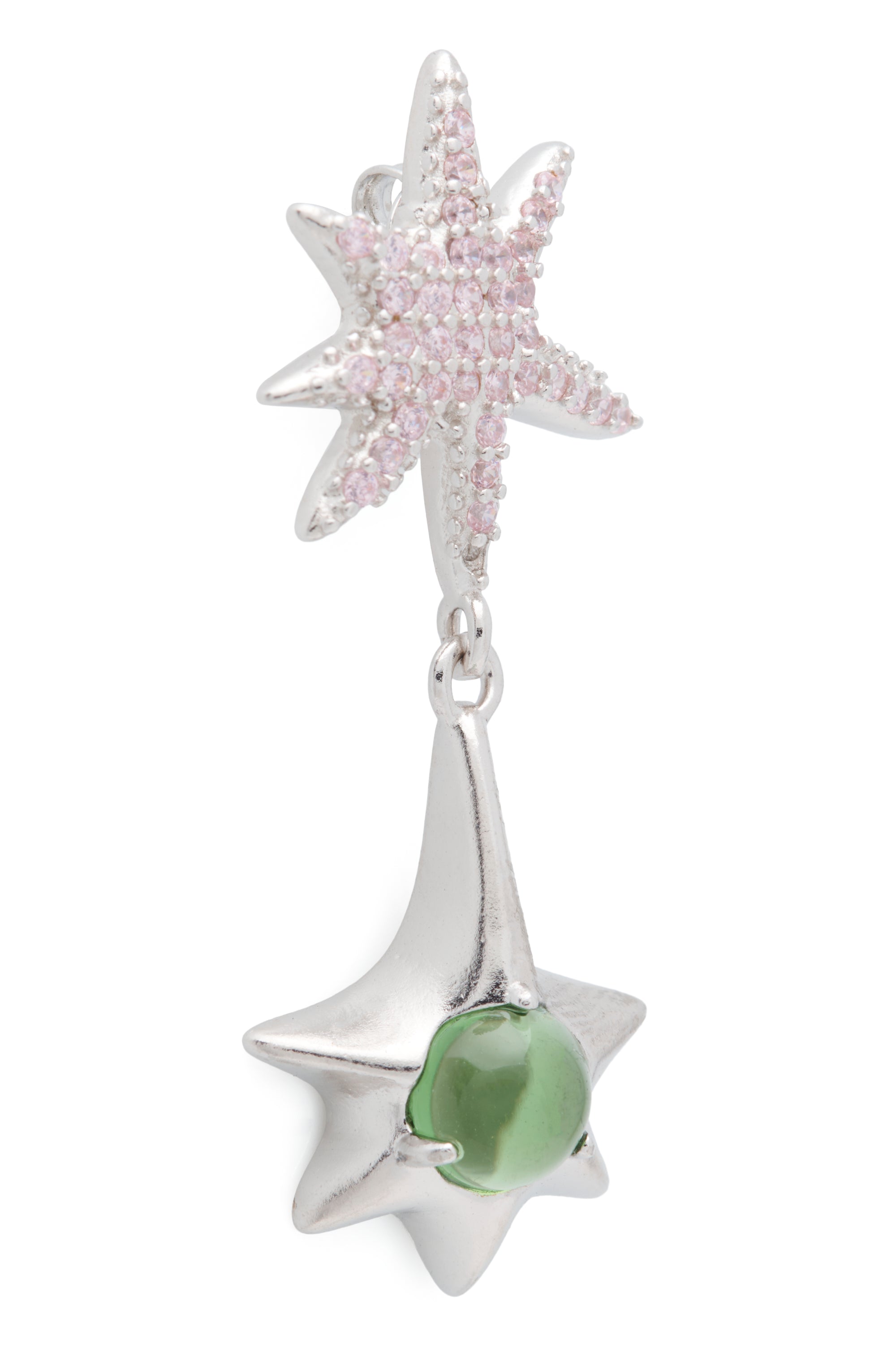PINK APPLE STAR DROP EARRING