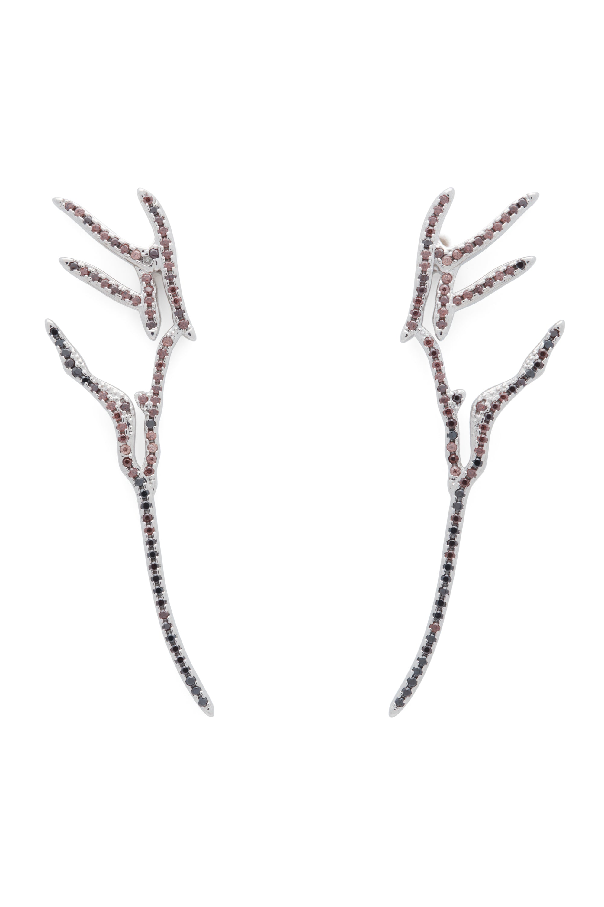 EARTH PAVE WING EARRINGS