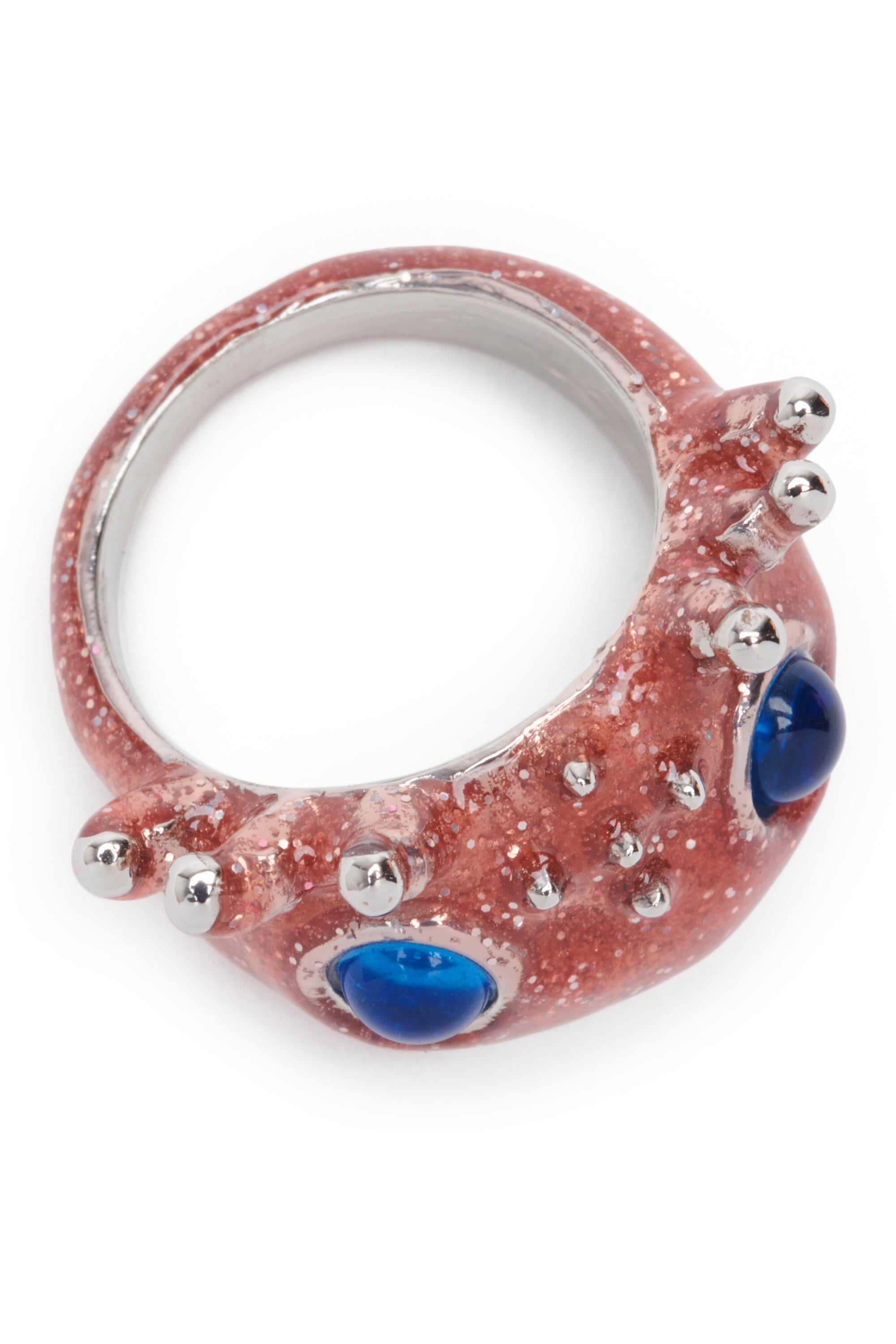 ROSE GLITTER AXOLOTL RING