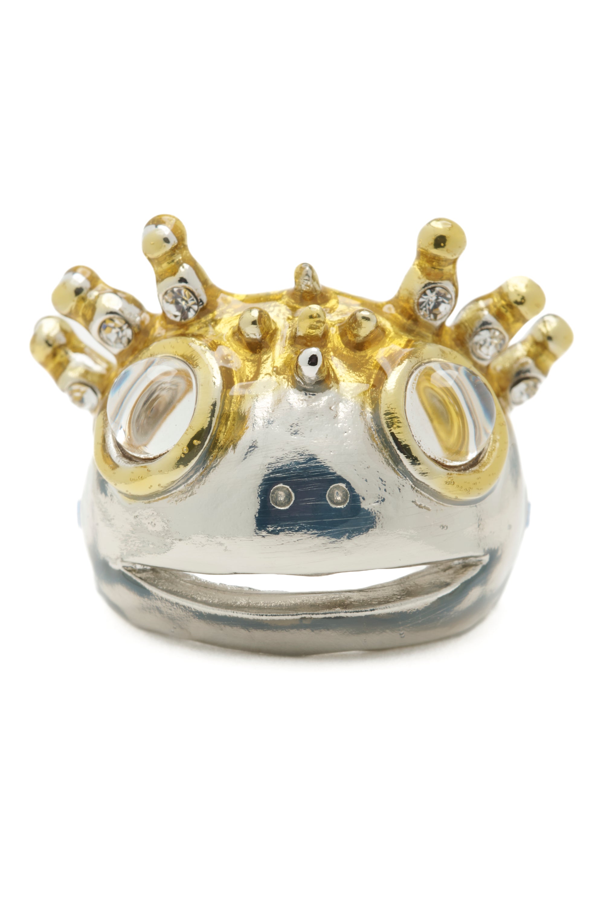 SILVER GOLD AXOLOTL RING