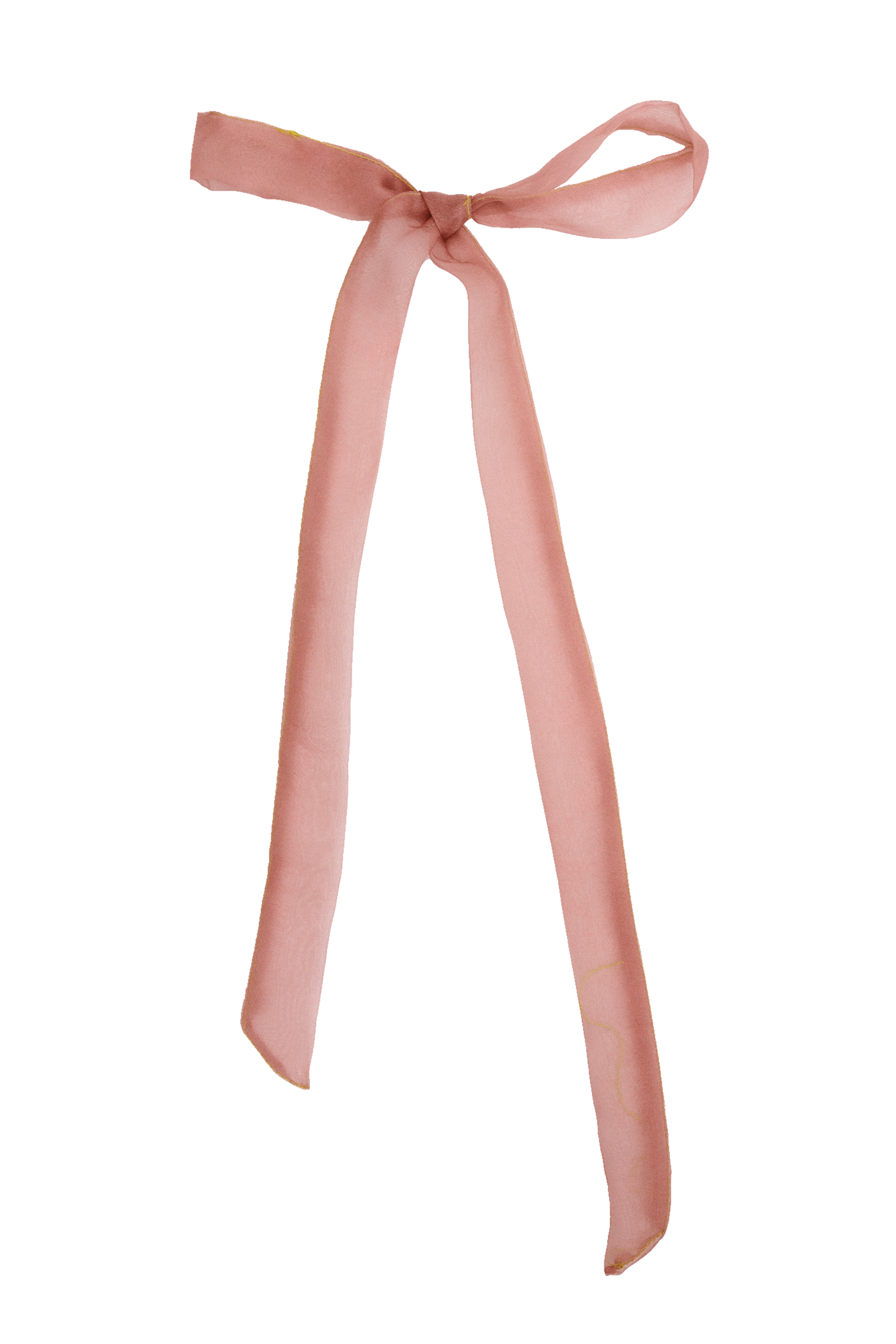 BASICALLY MELON ORGANZA HAIR BOW