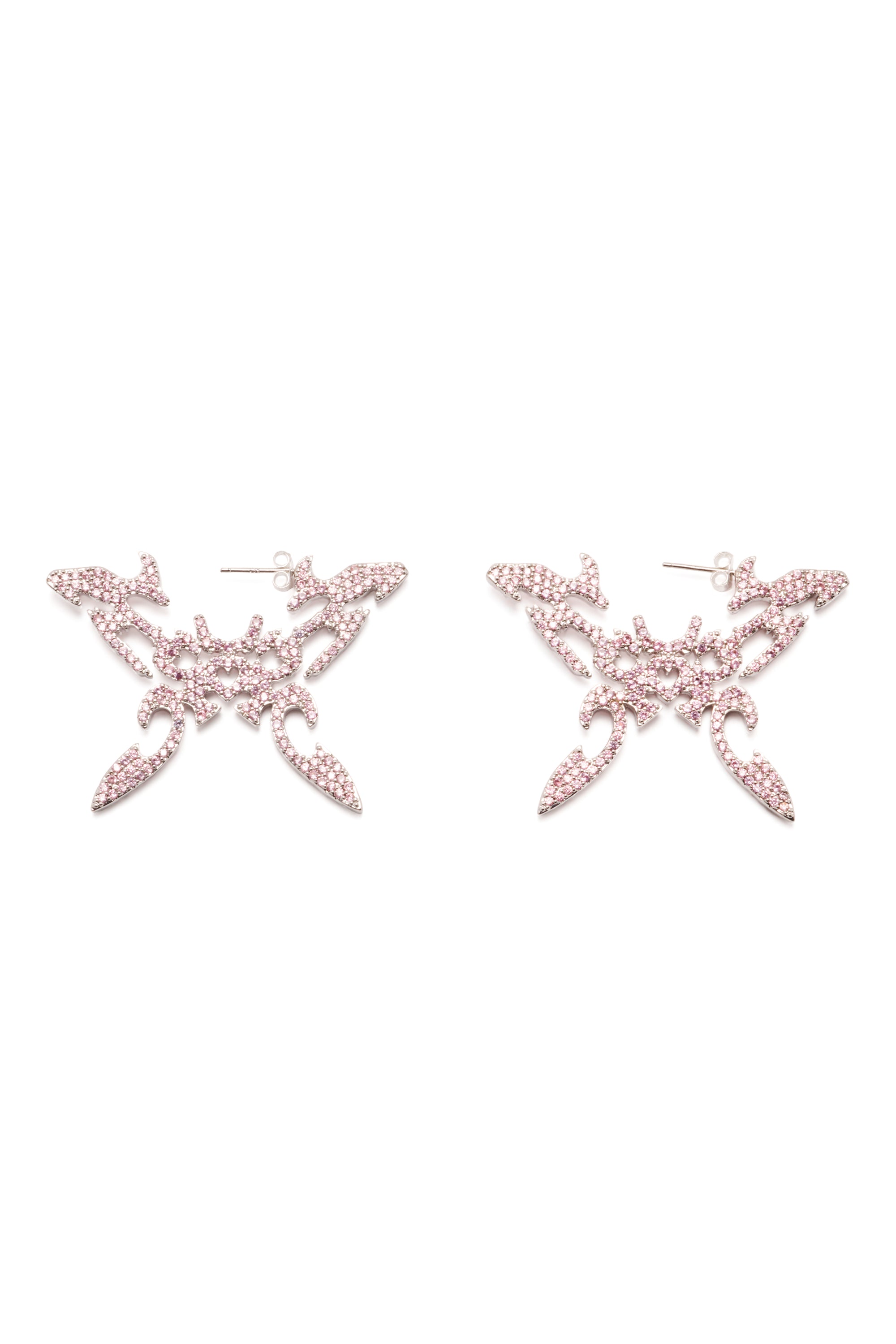 SOFT PINK BUTTERFLY TATTOO EARRINGS